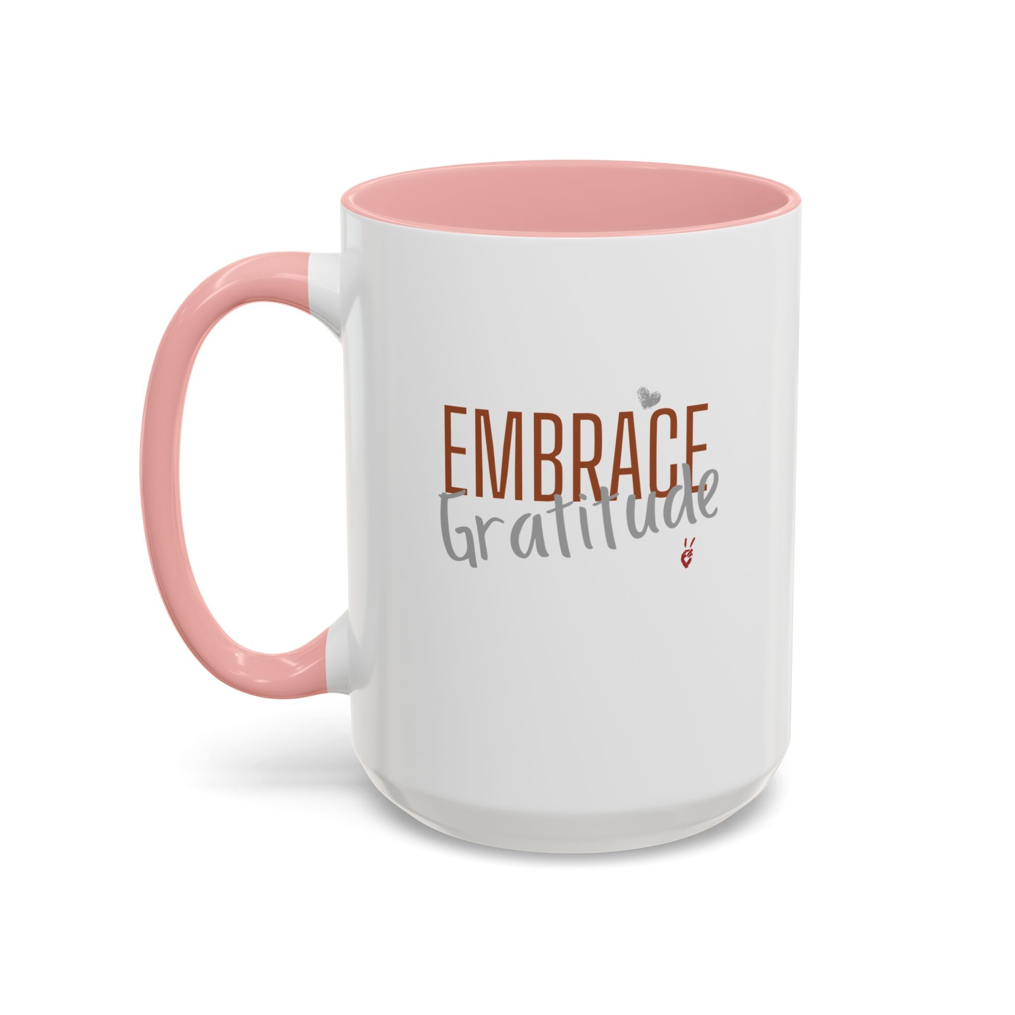 Embrace Gratitude Inspirational Coffee Mug | Bella Strada Studio