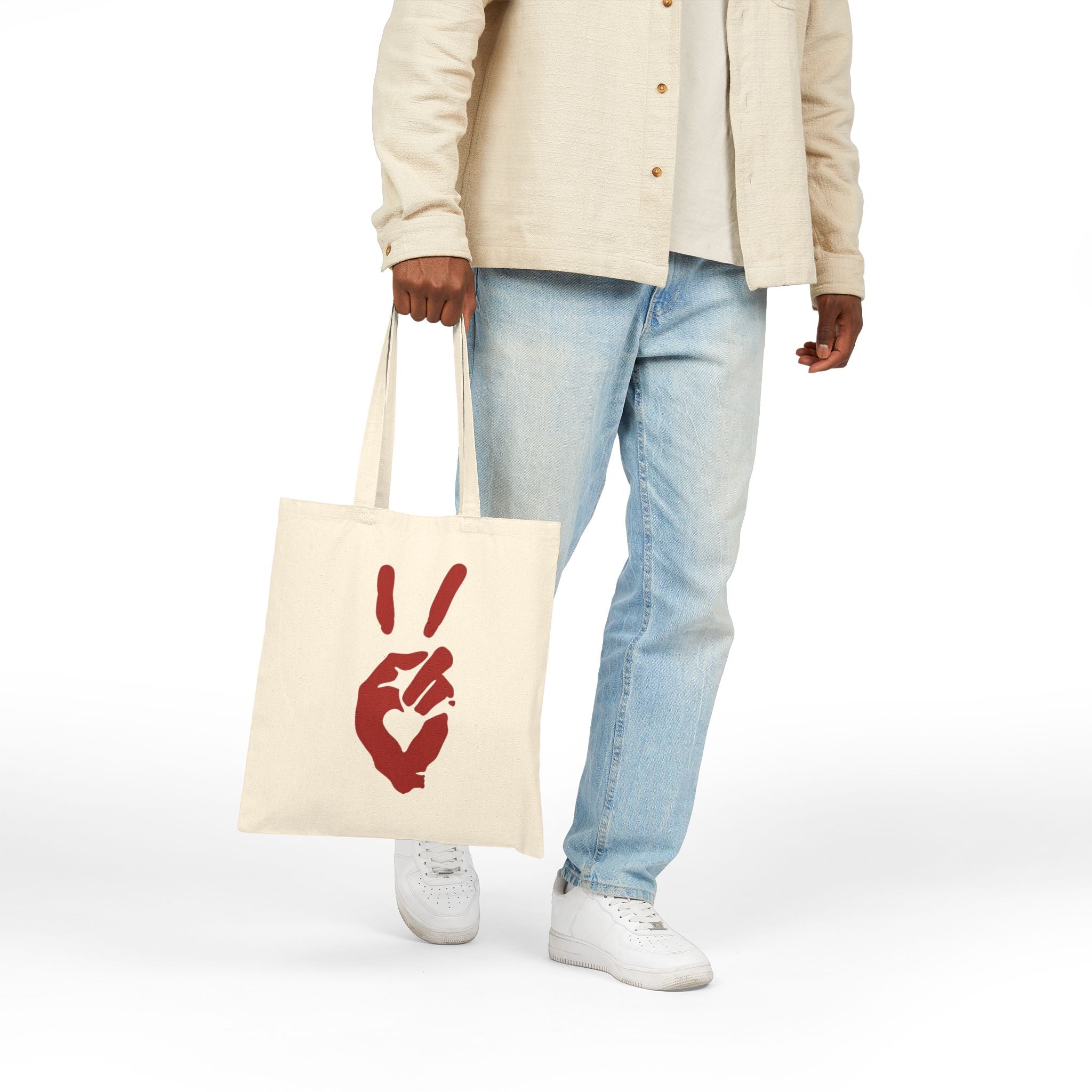 Peace+Love Eco-Friendly Canvas Tote Bag | Bella Strada Studio