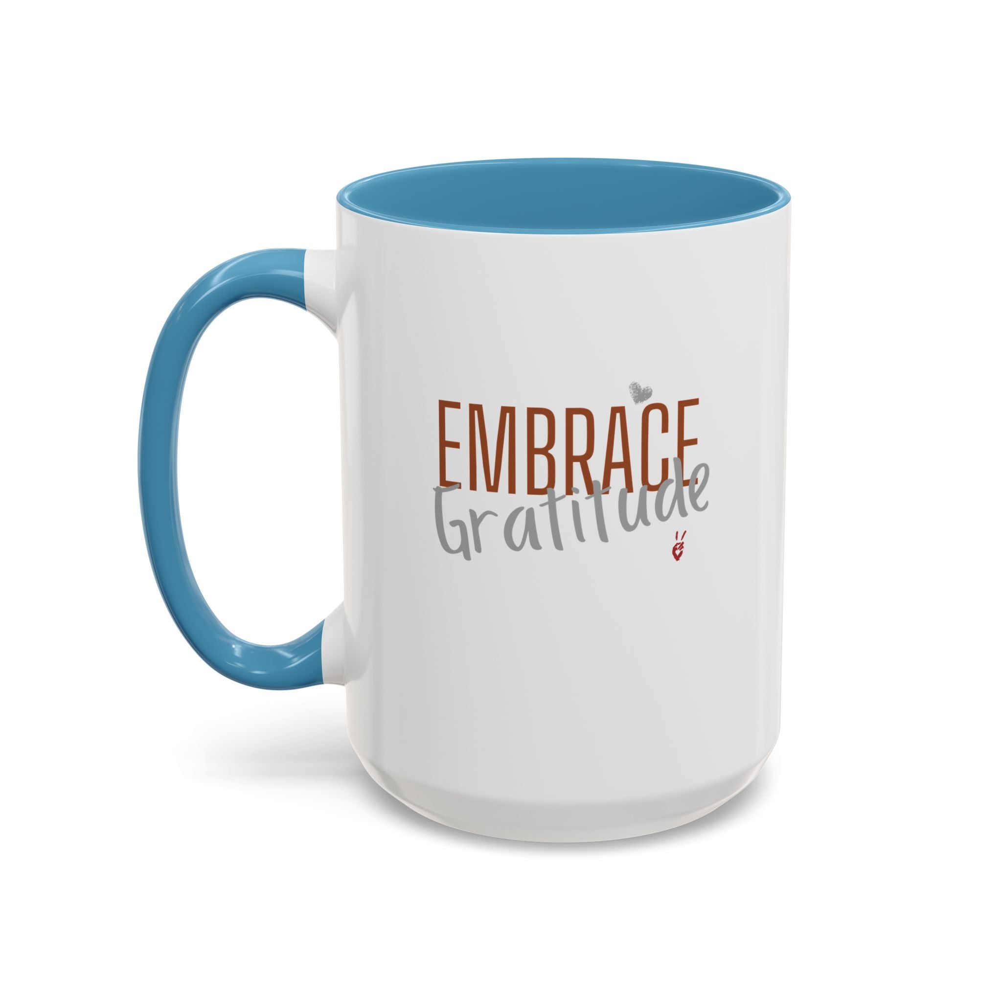 Embrace Gratitude Inspirational Coffee Mug | Bella Strada Studio