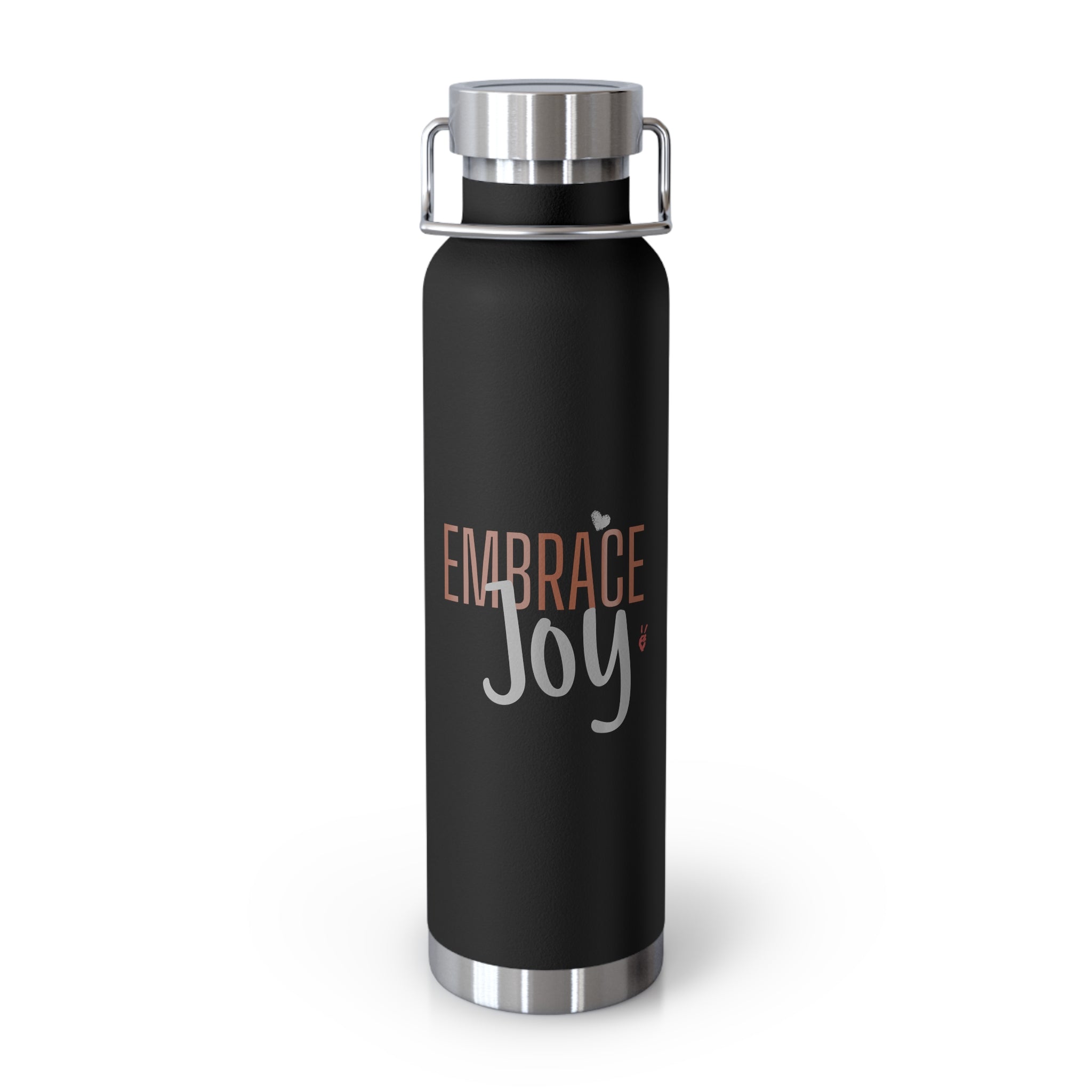 Embrace Joy Insulated 22oz Copper Water Bottle | Bella Strada Studio
