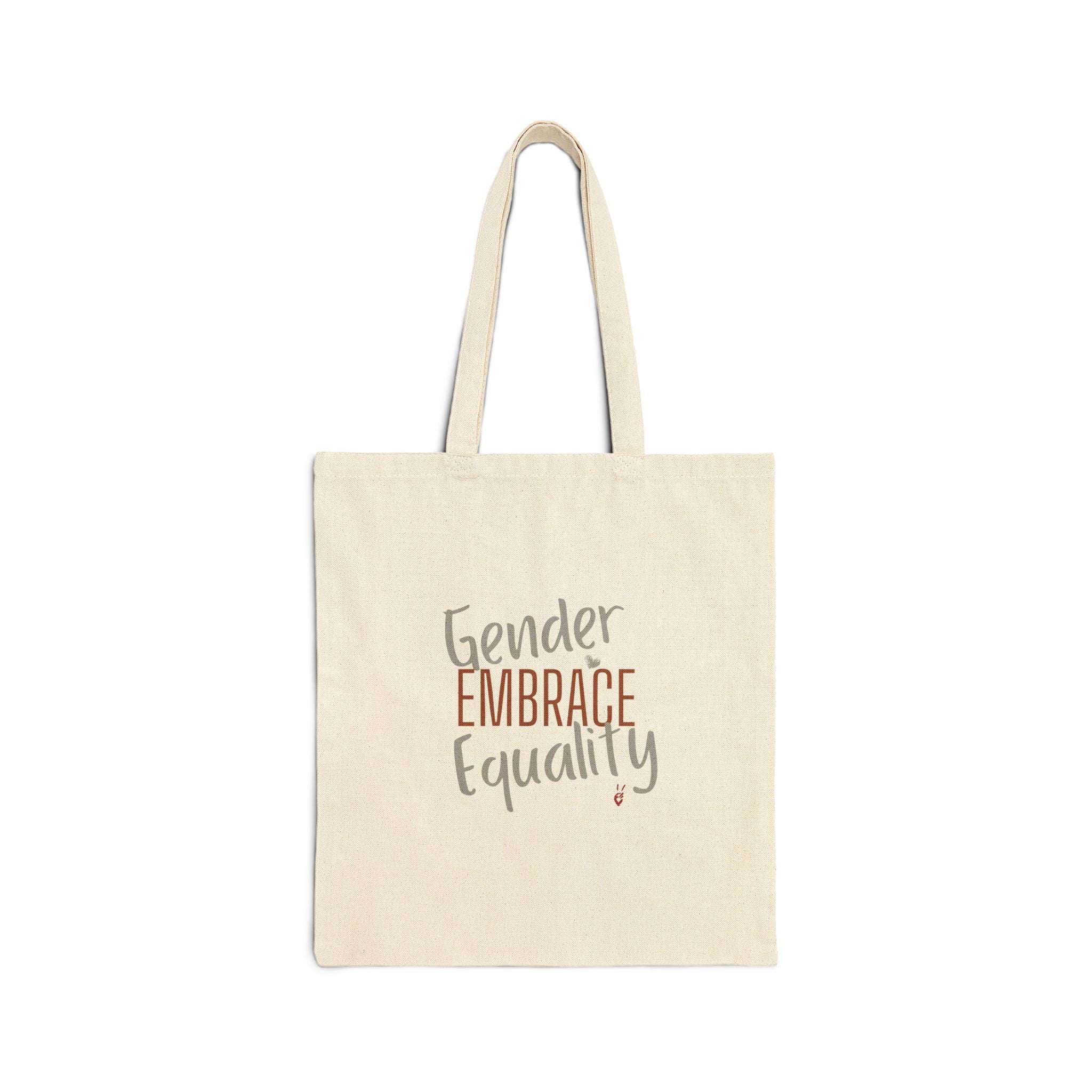 Embrace Gender Equality Canvas Tote Bag | Bella Strada Studio