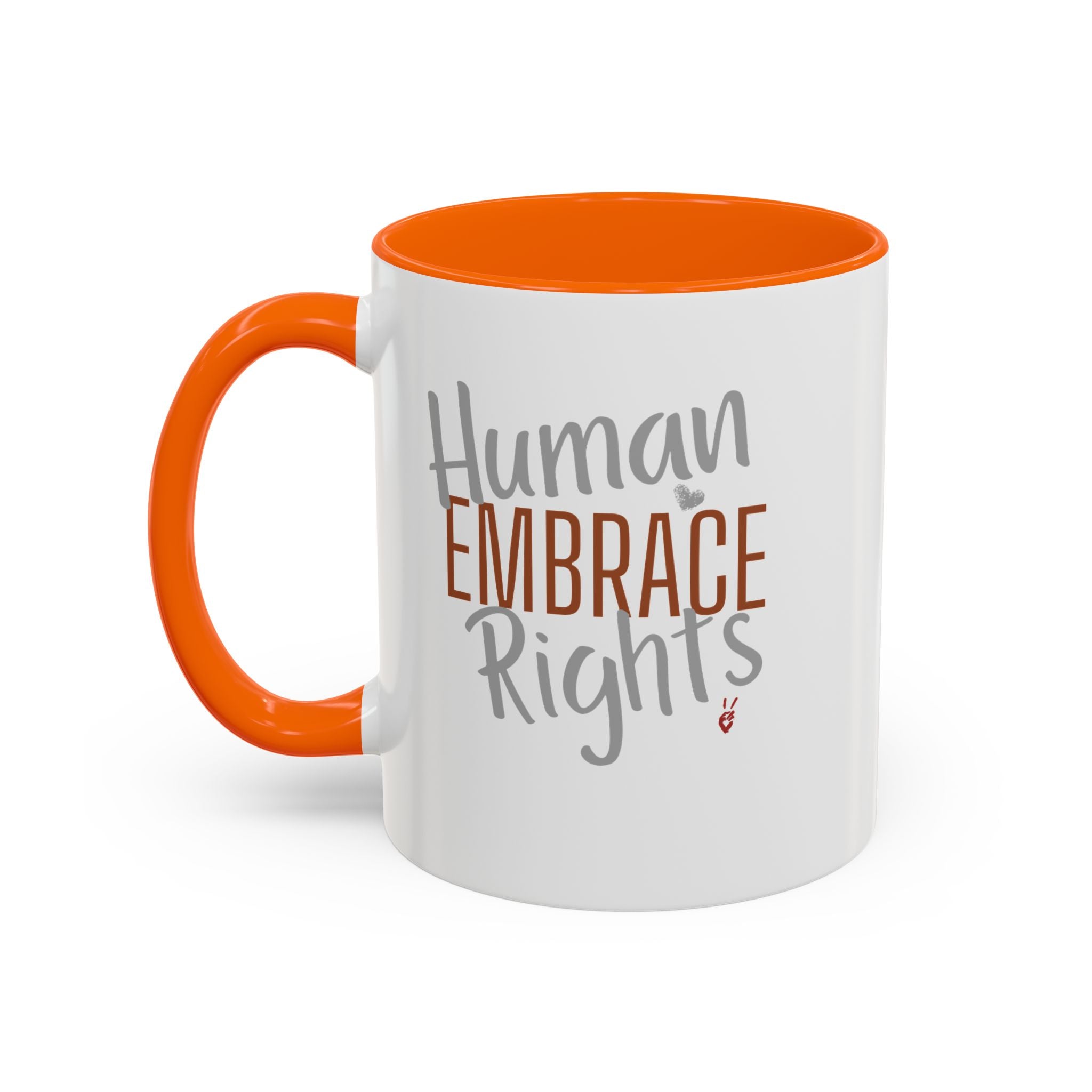 Embrace Human Rights Inspirational Coffee Mug | Bella Strada Studio