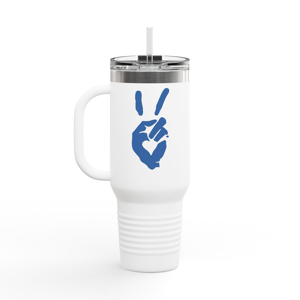 Peace + Love Signature 40oz Insulated Travel Mug | Bella Strada Studio