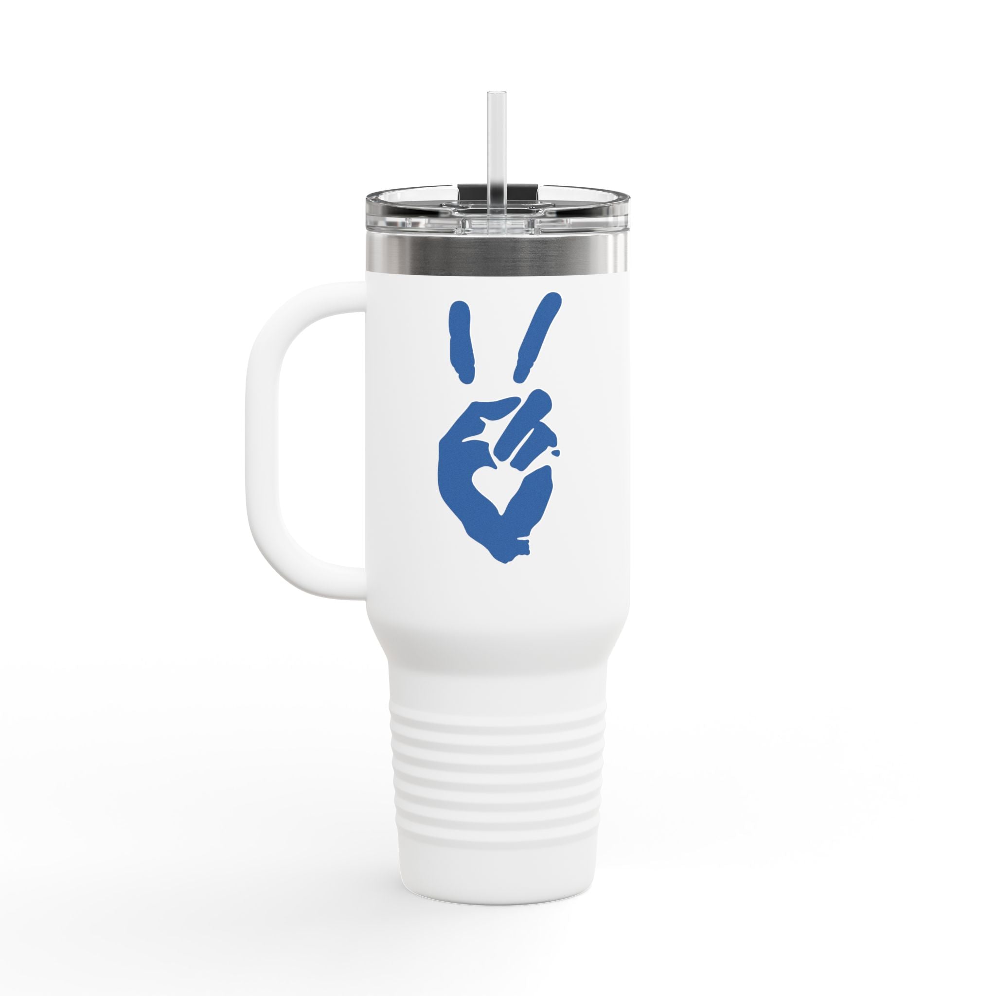 Peace + Love Signature 40oz Insulated Travel Mug | Bella Strada Studio