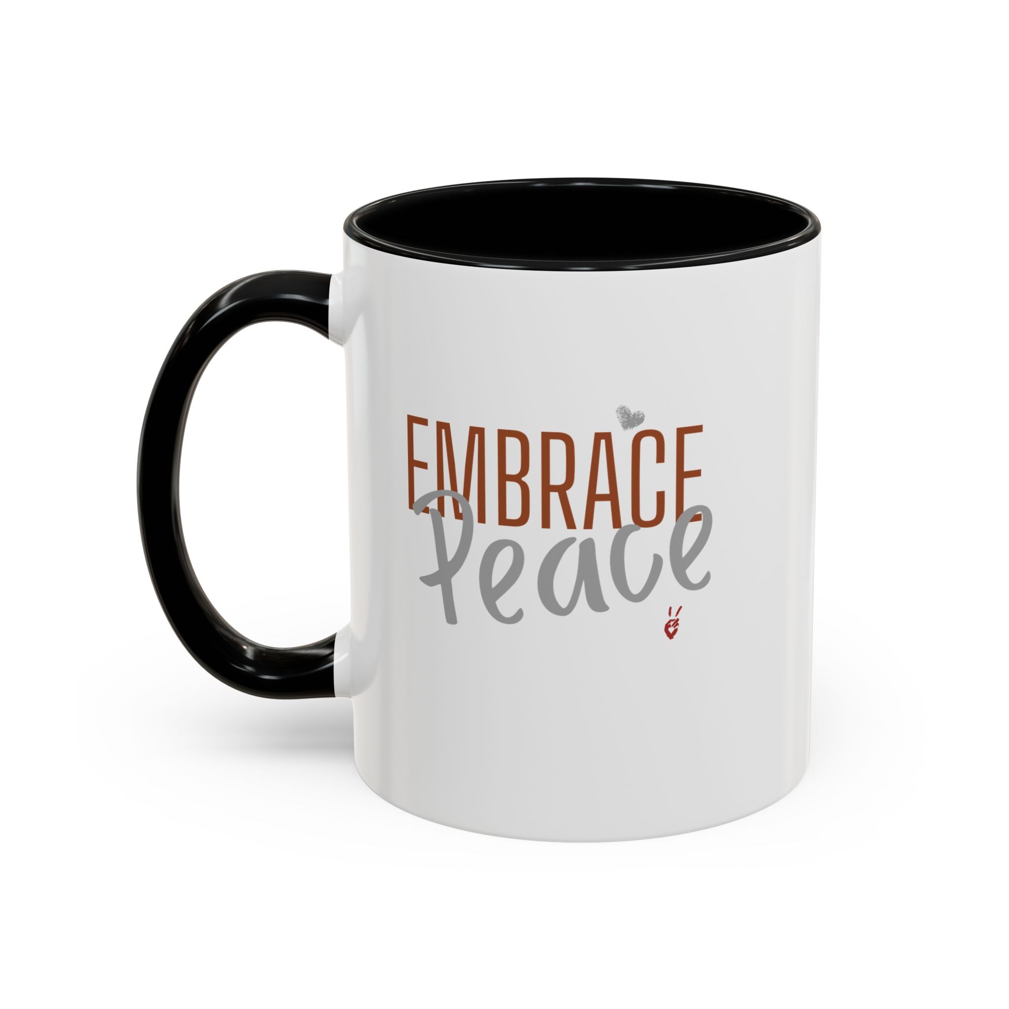 Embrace Peace Inspirational Coffee Mug | Bella Strada Studio