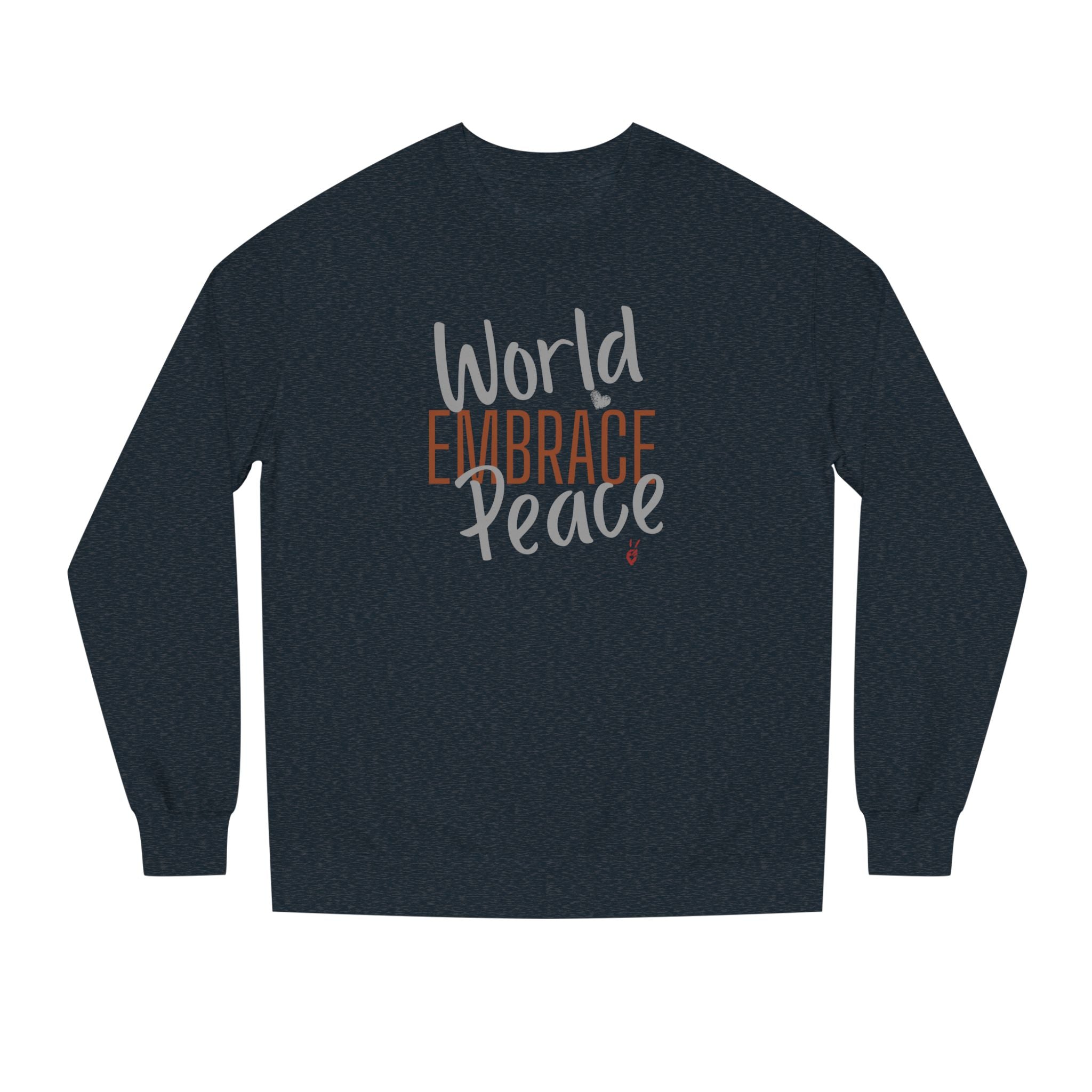 Embrace Wor;d Peace Crewneck Sweatshirt | Bella Strada Studio