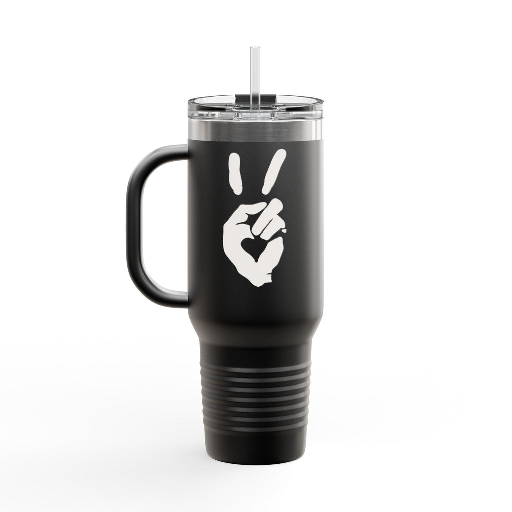 Peace + Love Signature 40oz Insulated Travel Mug | Bella Strada Studio