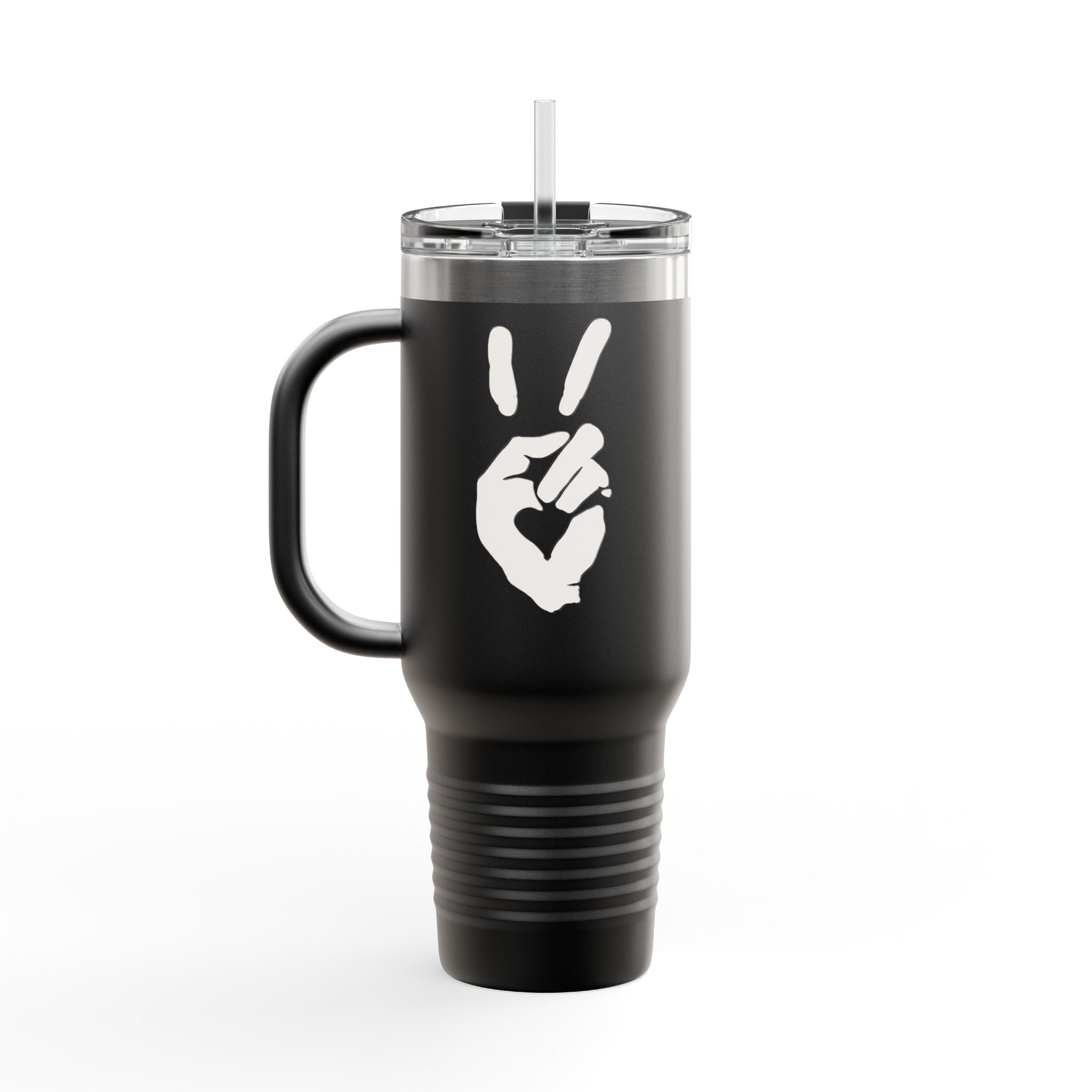 Peace + Love Signature 40oz Insulated Travel Mug | Bella Strada Studio