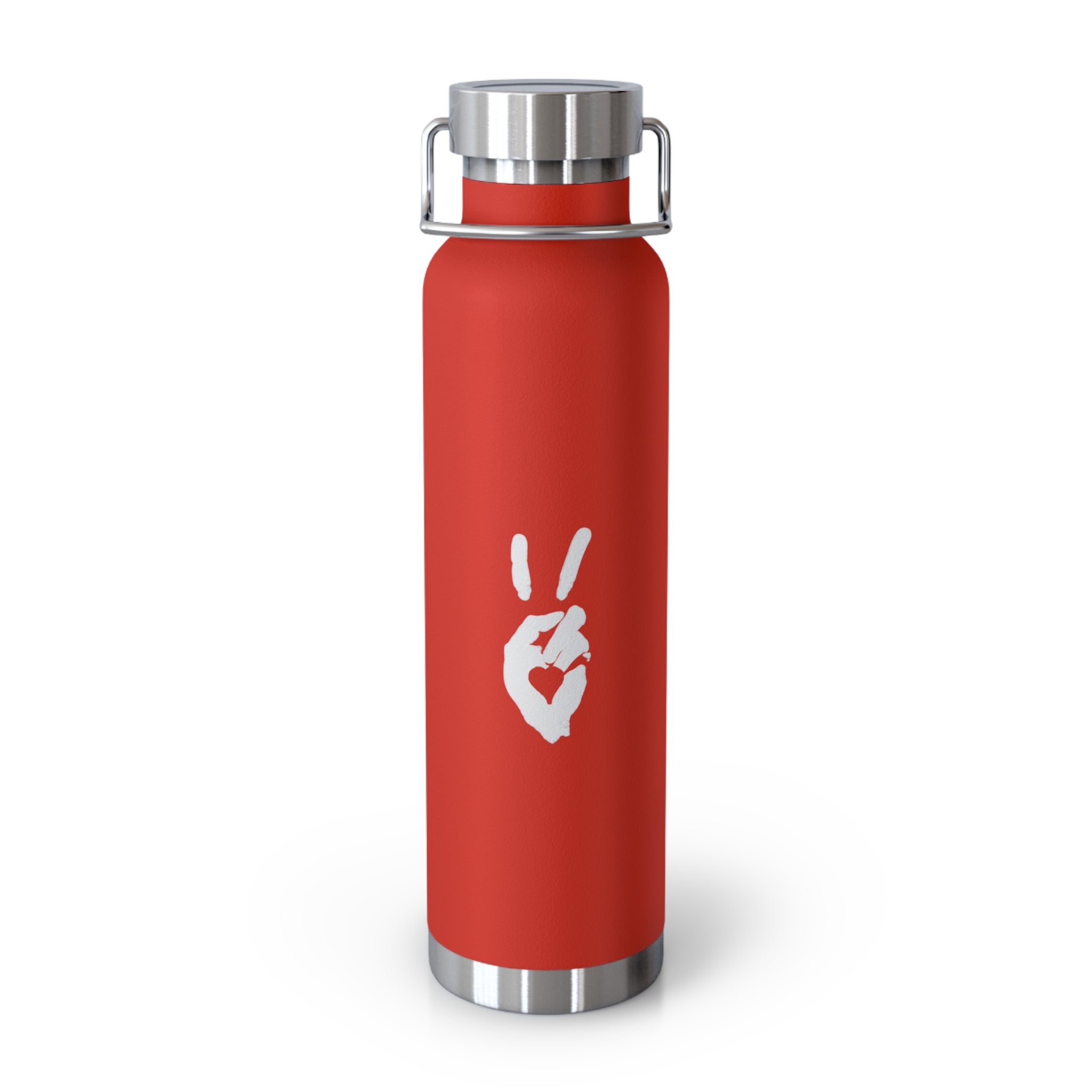 Peace + Love Signature Insulated Copper Vacuum Flask Water Bottle 22oz | Bella Strada Studio