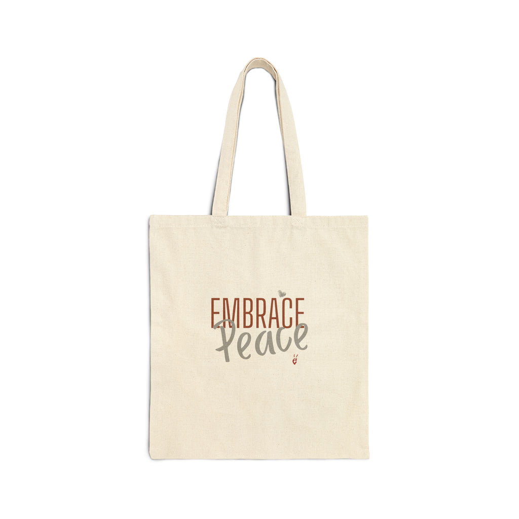 Embrace Peace Canvas Tote Bag | Bella Strada Studio