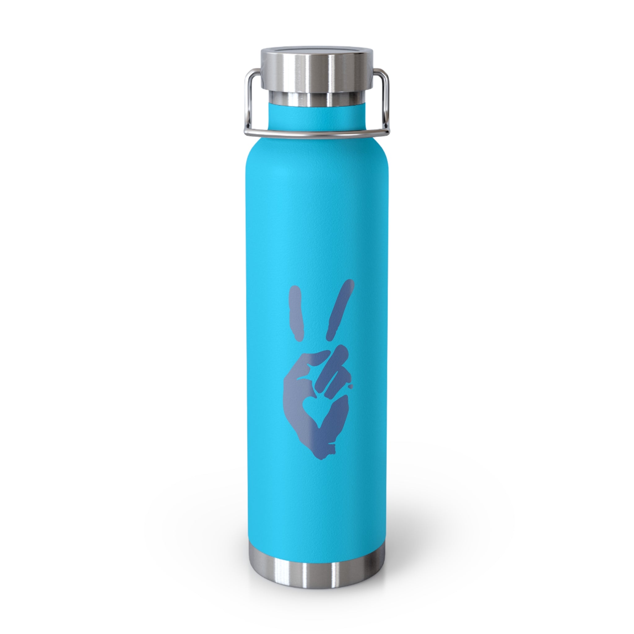 Peace + Love Signature Insulated Copper Vacuum Flask Water Bottle 22oz | Bella Strada Studio