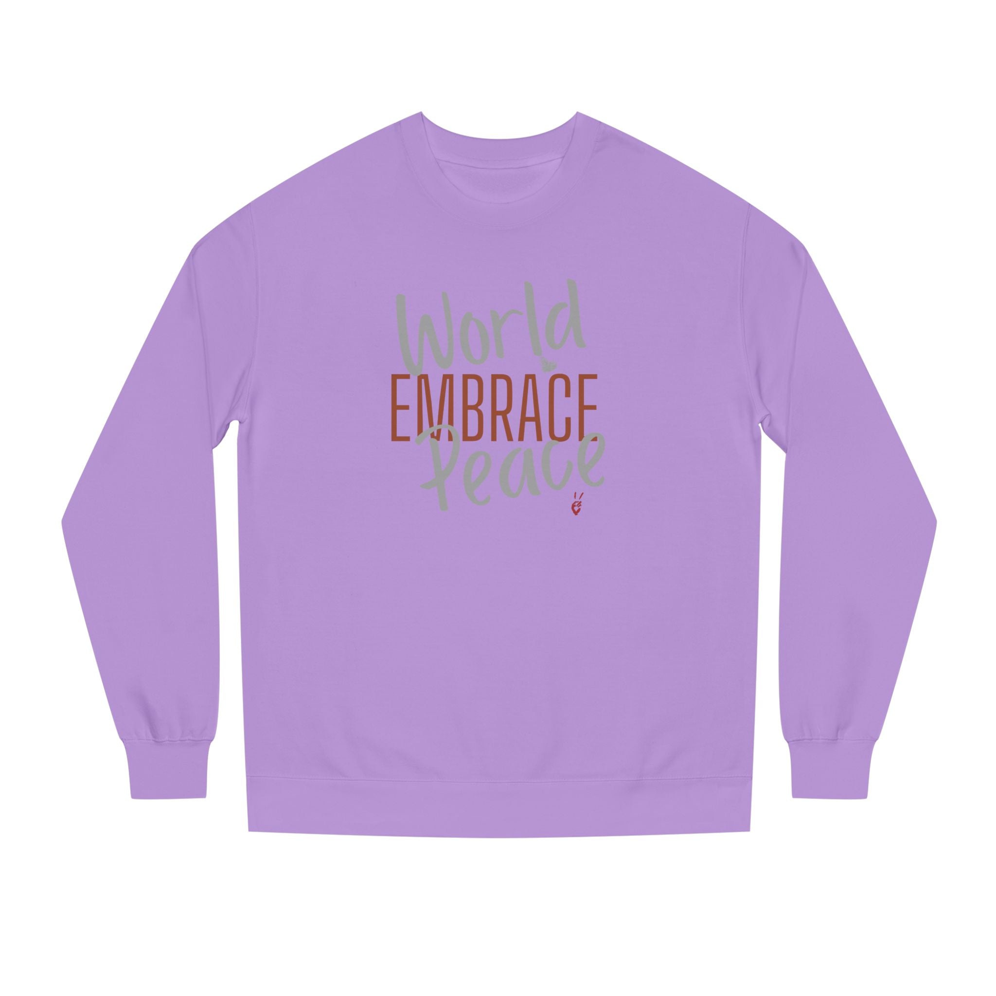 Embrace Wor;d Peace Crewneck Sweatshirt | Bella Strada Studio