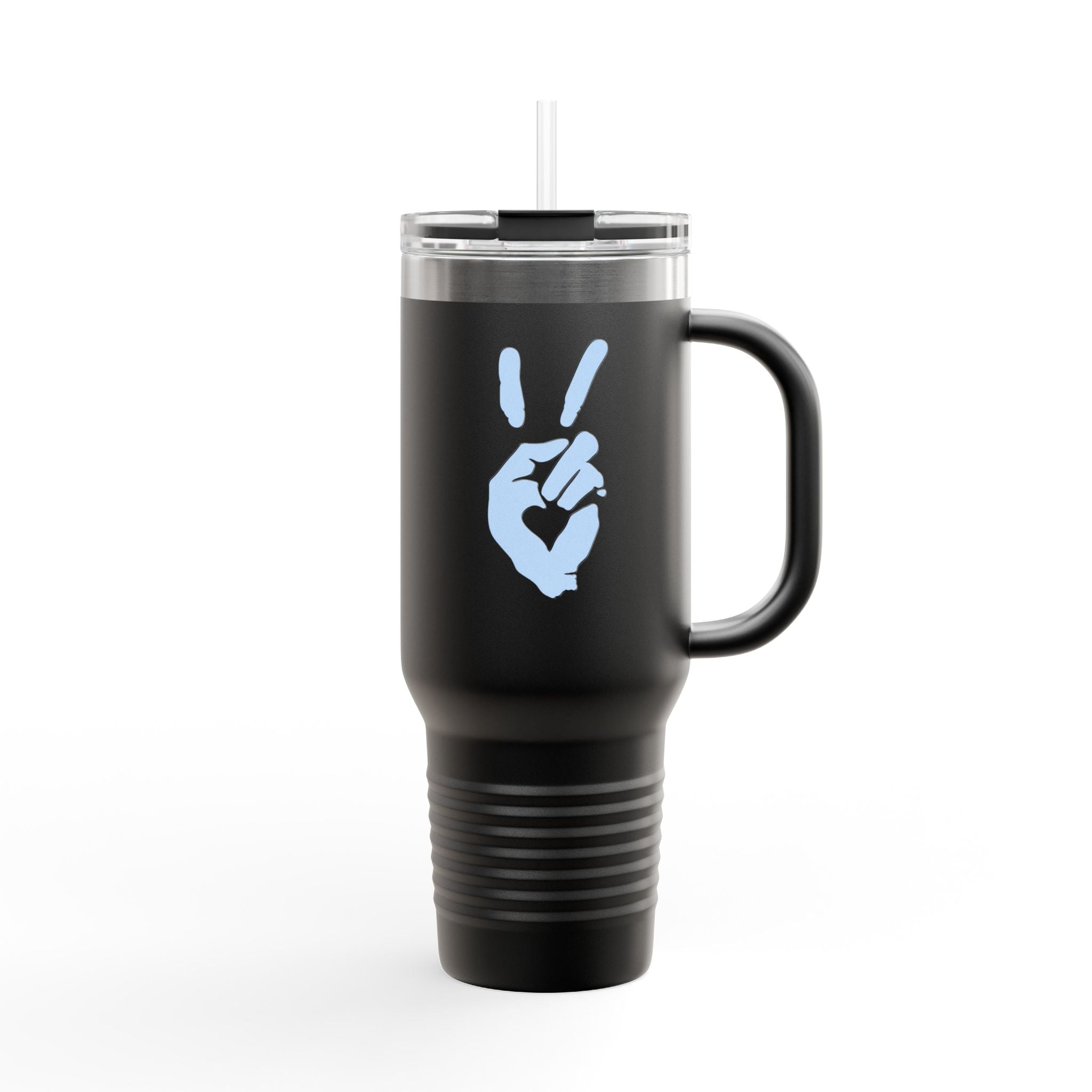 Peace + Love Signature 40oz Insulated Travel Mug | Bella Strada Studio