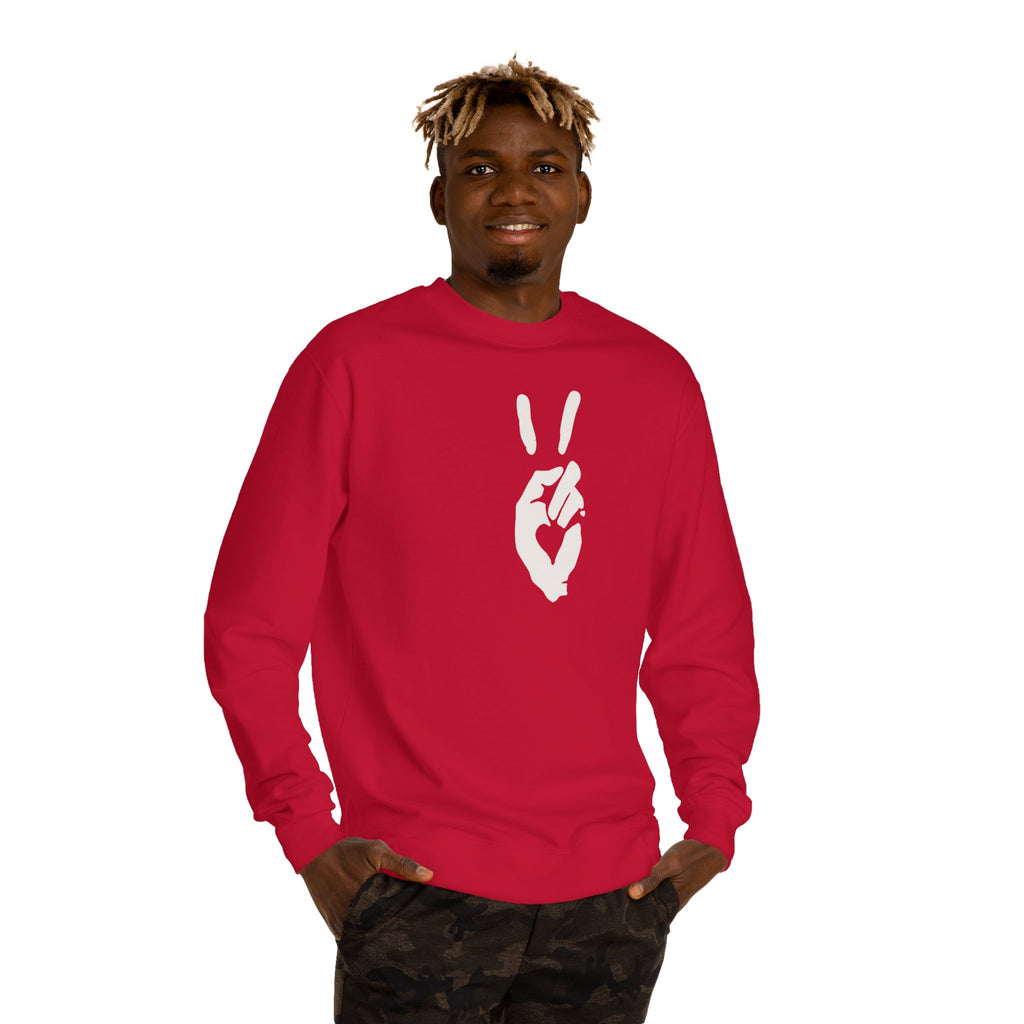 Peace+Love Signature Graphic Crewneck Sweatshirt | Bella Strada Studio