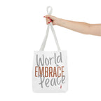 Embrace World Peace Tote Bag | Bella Strada Studio