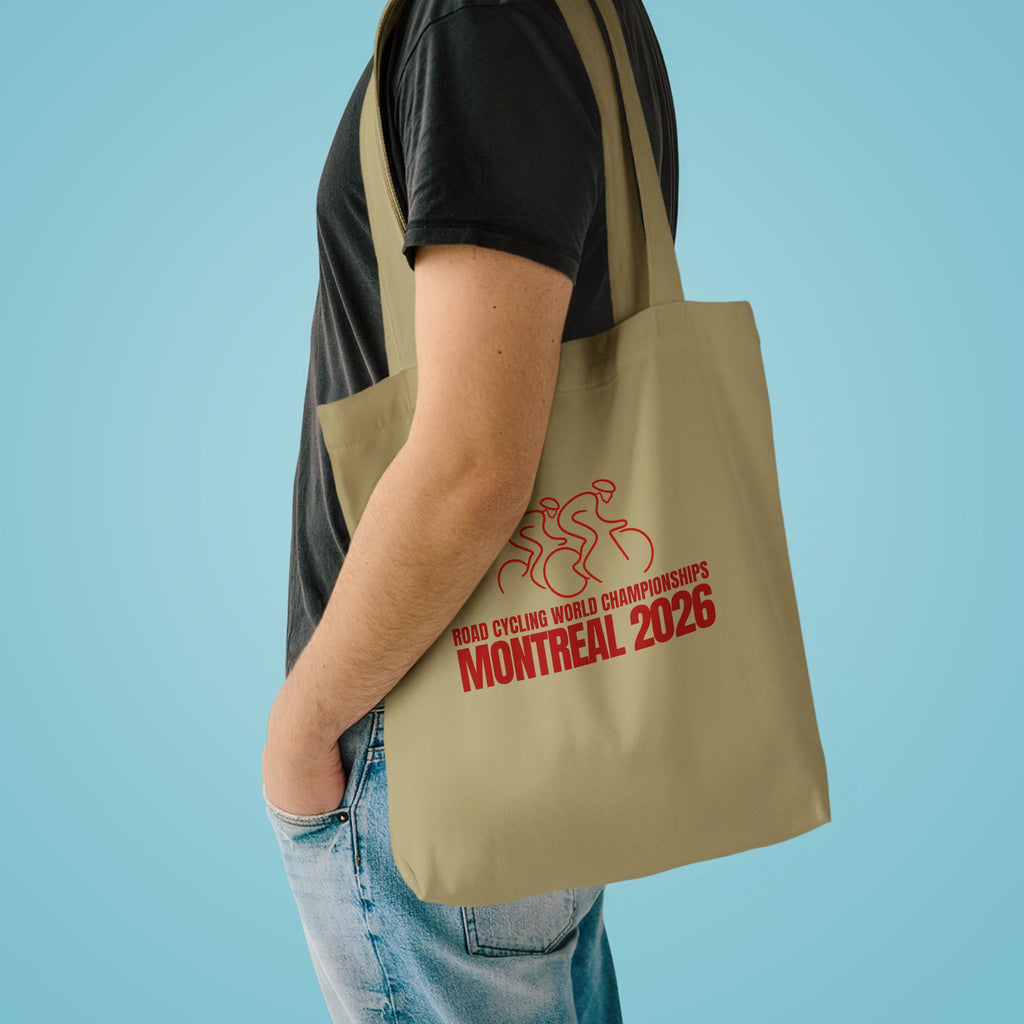 Montreal 2026 Men's Road Cycling World Championships Cotton Tote | Bella Strada Studio