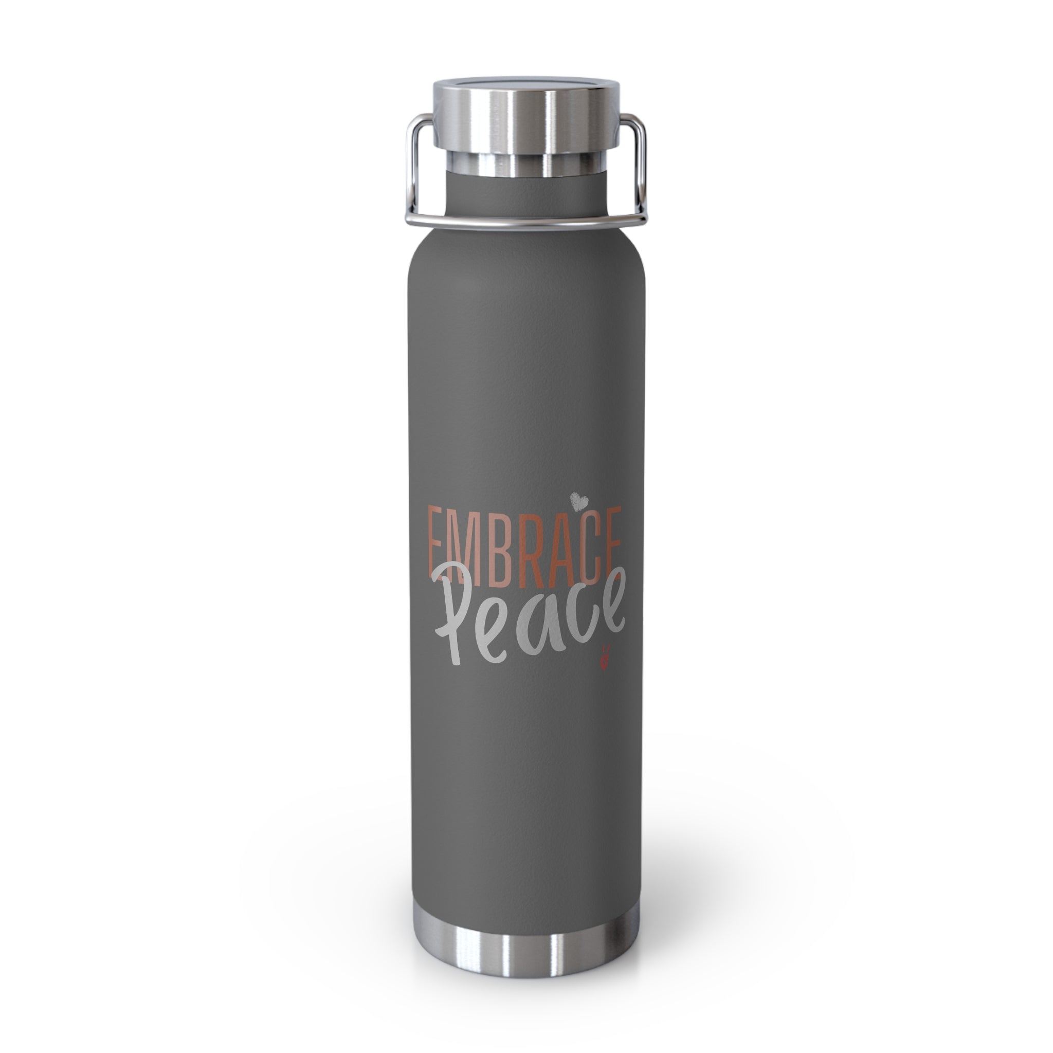 Embrace Peace Insulated 22oz Copper Water Bottle | Bella Strada Studio