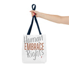 Embrace Human Rights Tote Bag | Bella Strada Studio
