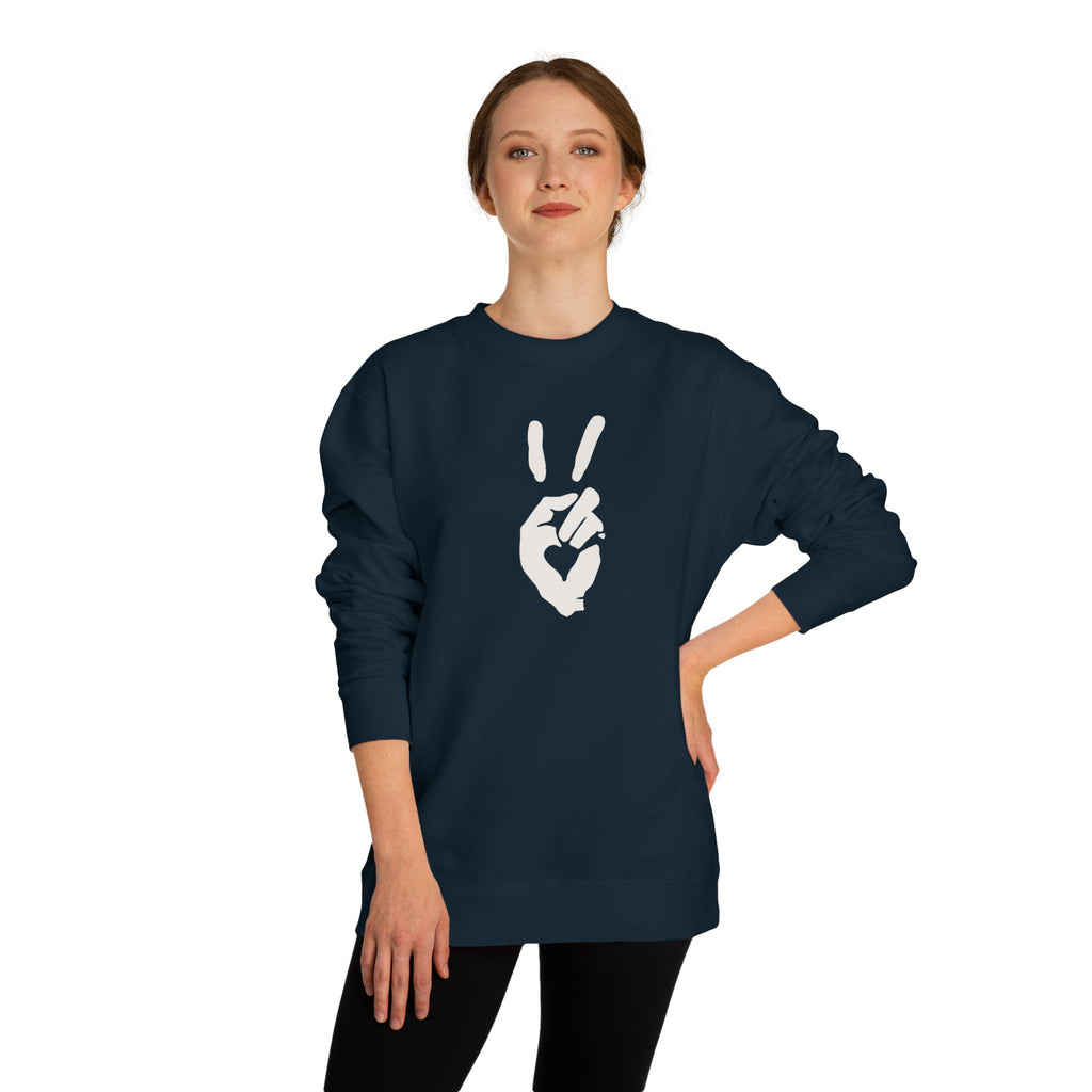 Peace+Love Signature Graphic Crewneck Sweatshirt | Bella Strada Studio