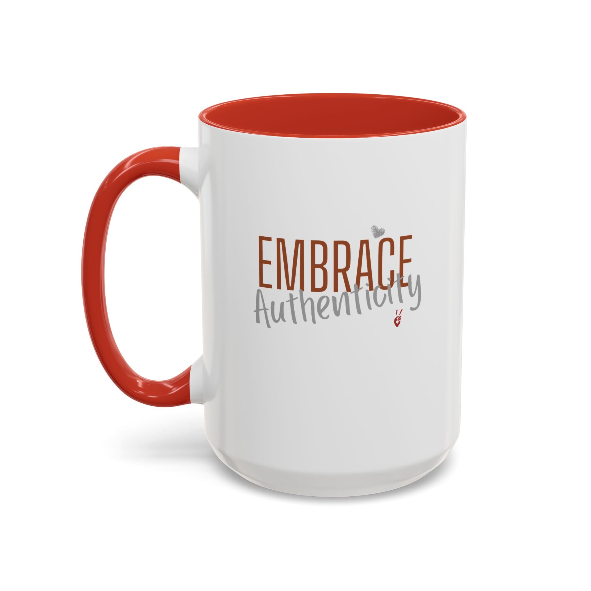 Embrace Authenticity Inspirational Coffee Mug | Bella Strada Studio