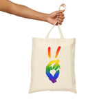 Peace+Love Eco-Friendly Canvas Tote Bag | Bella Strada Studio