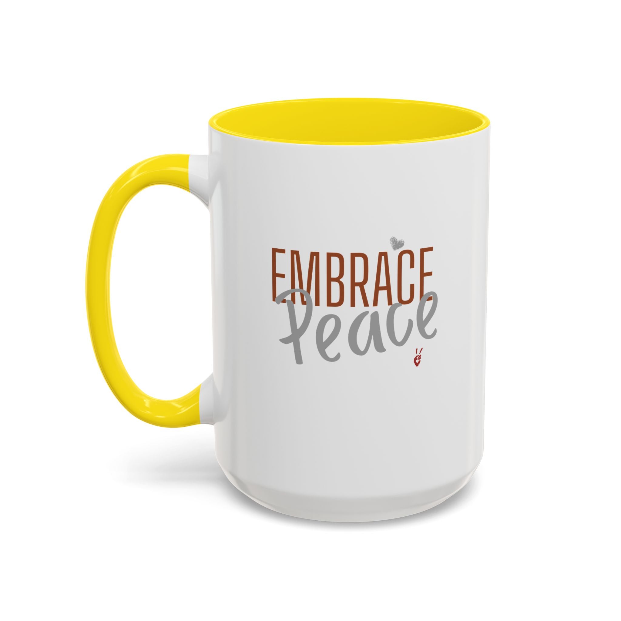 Embrace Peace Inspirational Coffee Mug | Bella Strada Studio