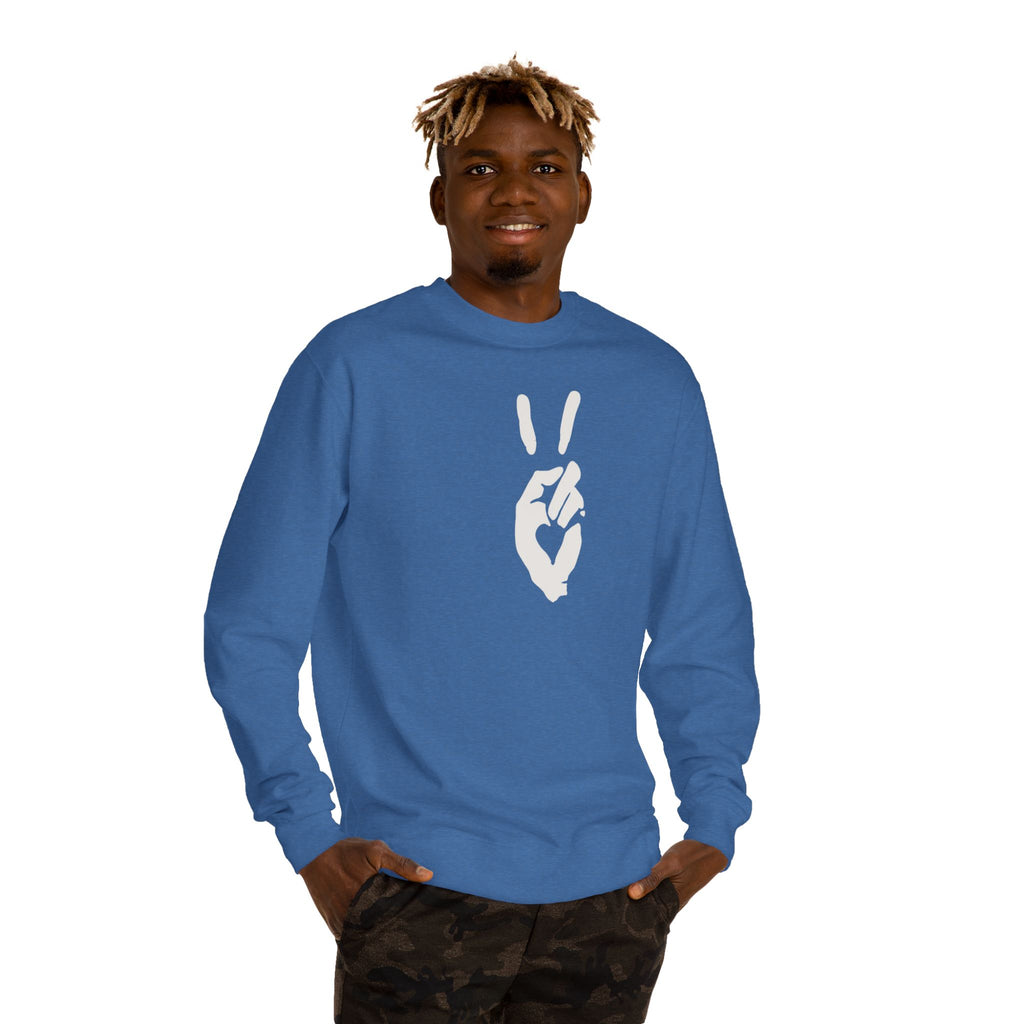 Peace+Love Signature Graphic Crewneck Sweatshirt | Bella Strada Studio