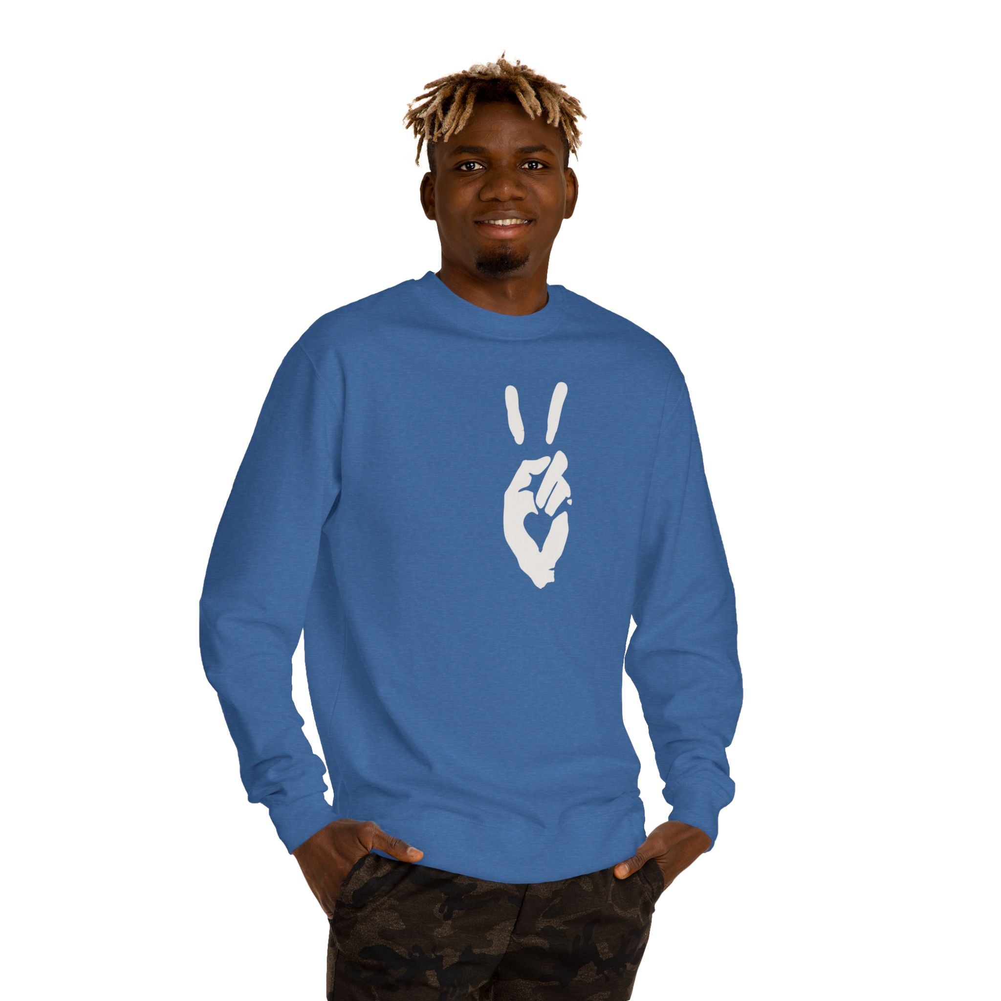Peace+Love Signature Graphic Crewneck Sweatshirt | Bella Strada Studio