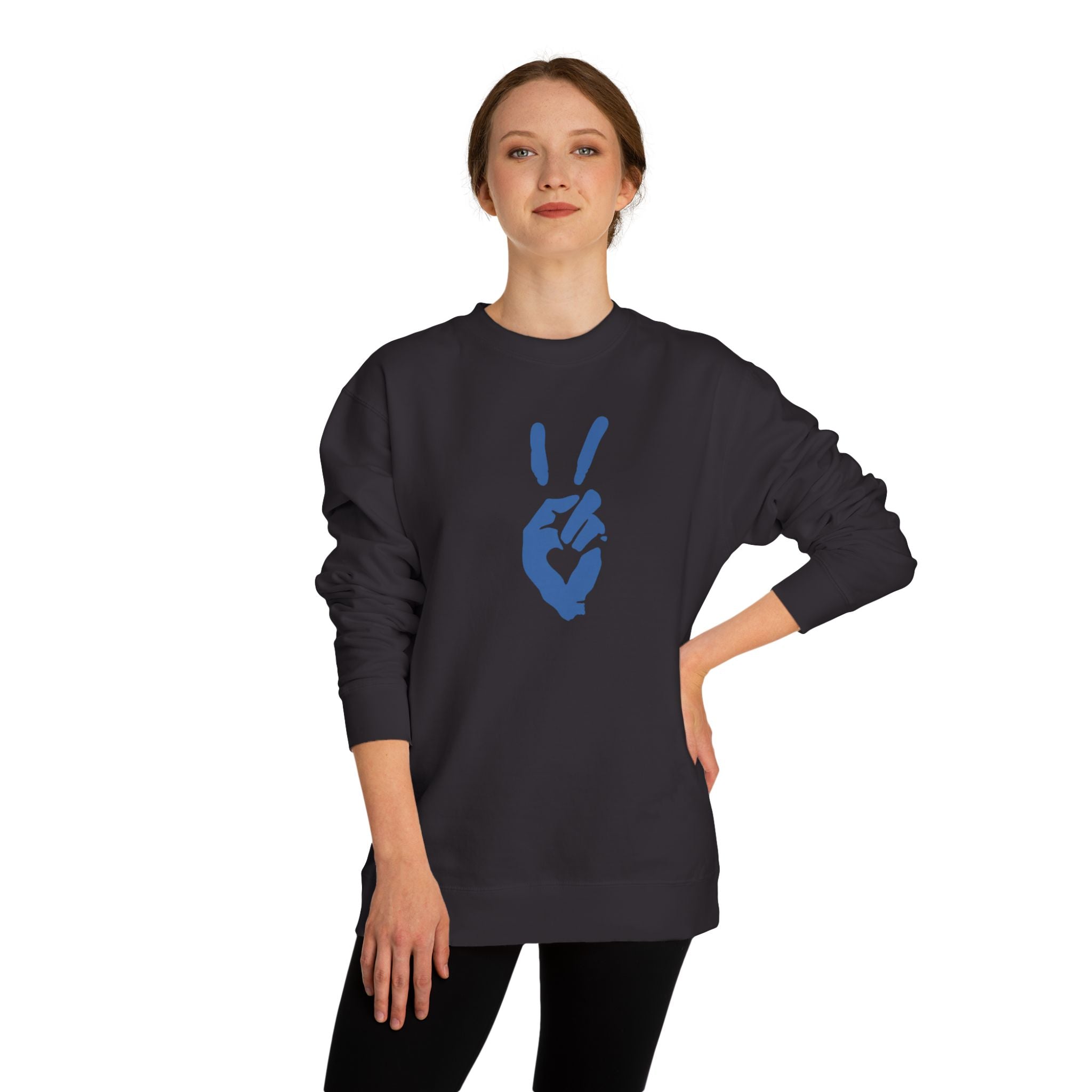 Peace+Love Signature Graphic Crewneck Sweatshirt | Bella Strada Studio