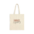 Embrace Equality Canvas Tote Bag | Bella Strada Studio