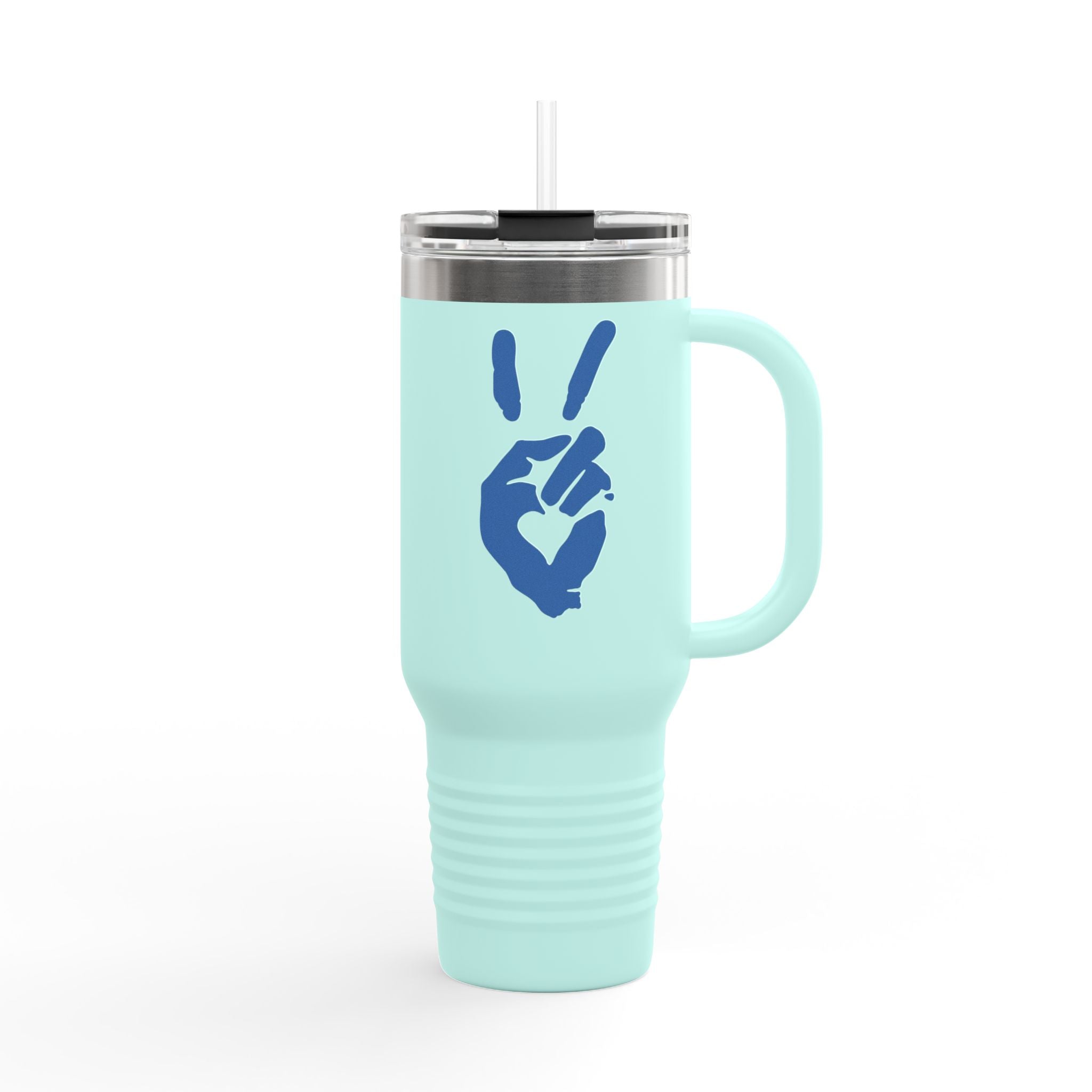 Peace + Love Signature 40oz Insulated Travel Mug | Bella Strada Studio