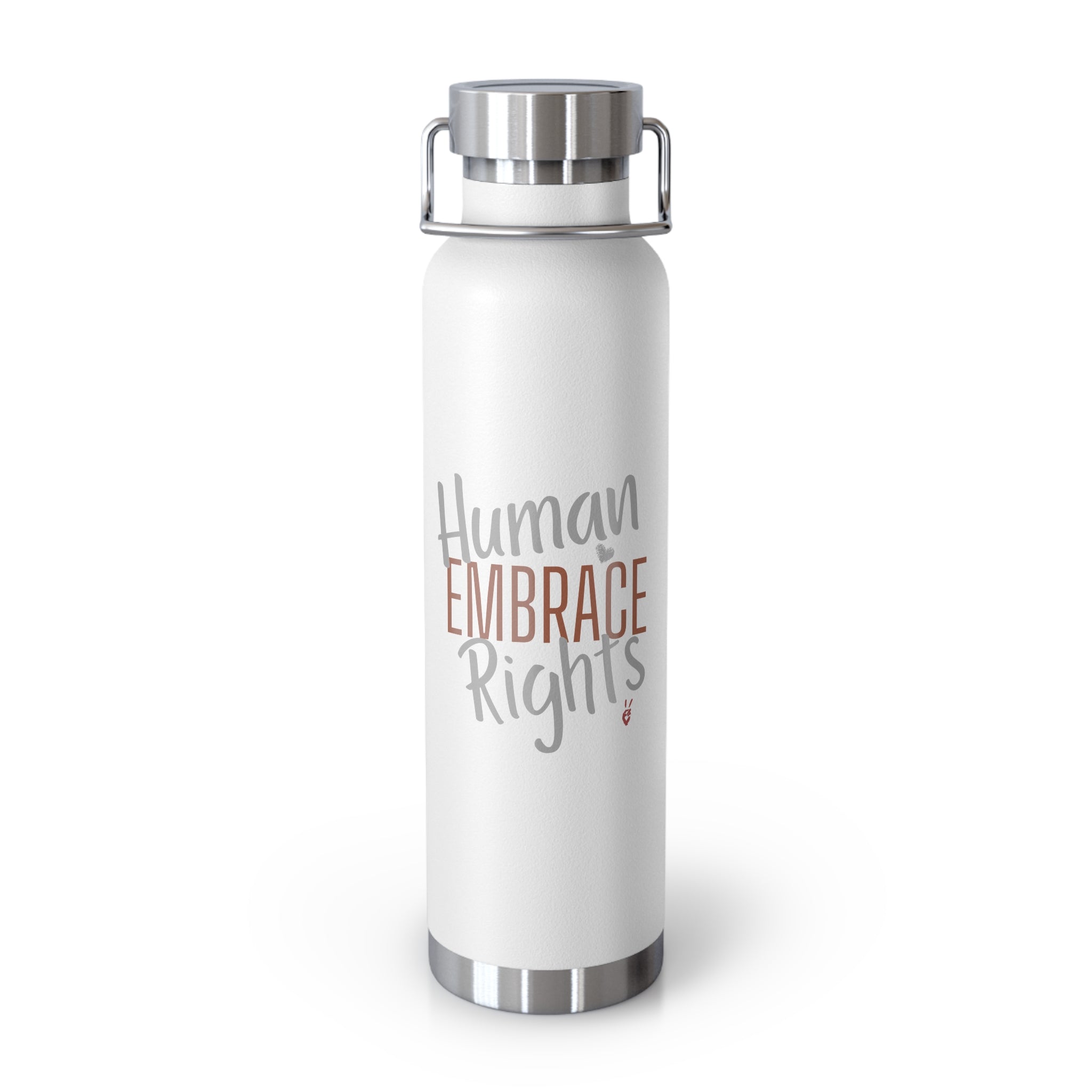 Embrace Human Rights Insulated 22oz Copper Water Bottle | Bella Strada Studio