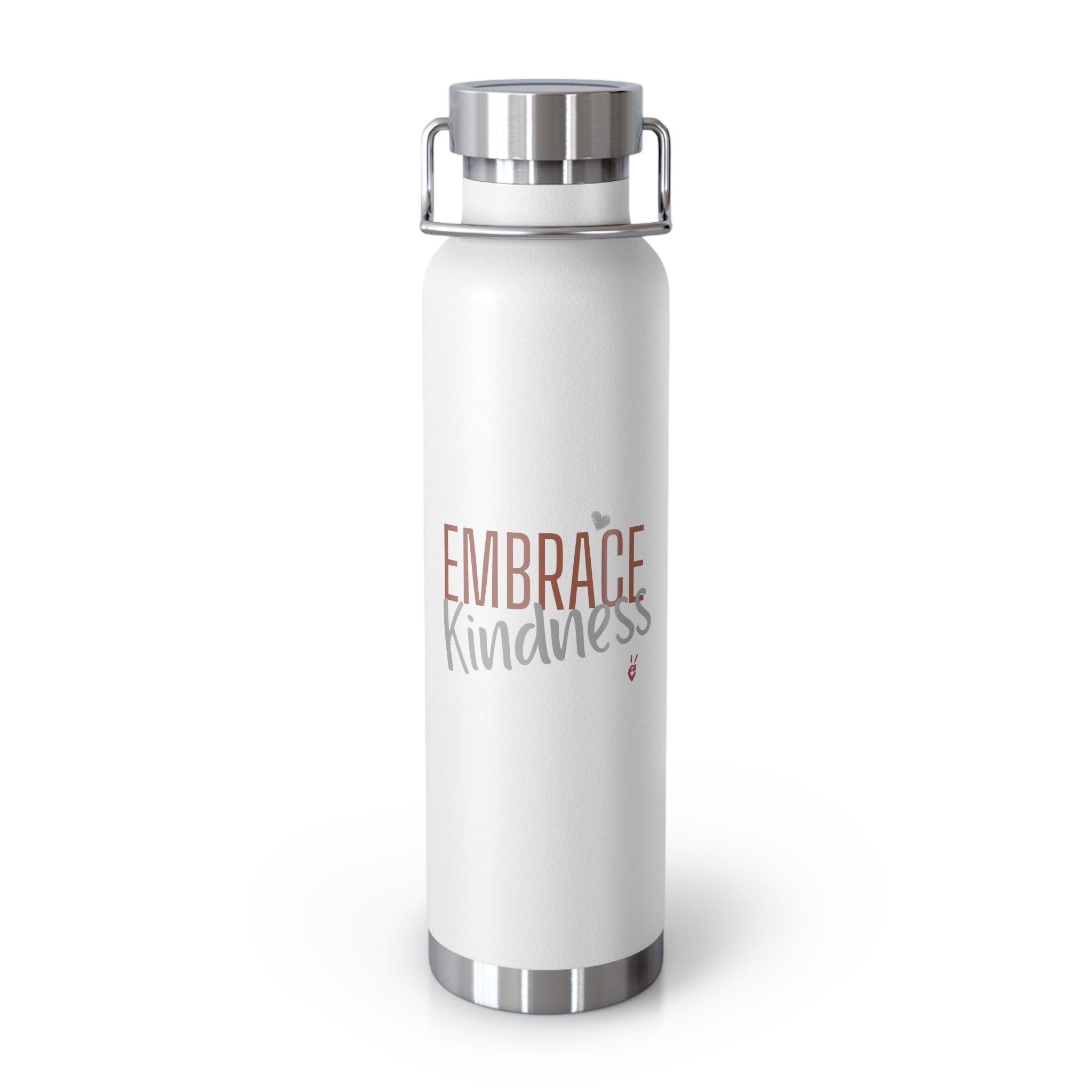 Embrace Kindness Insulated 22oz Copper Water Bottle | Bella Strada Studio