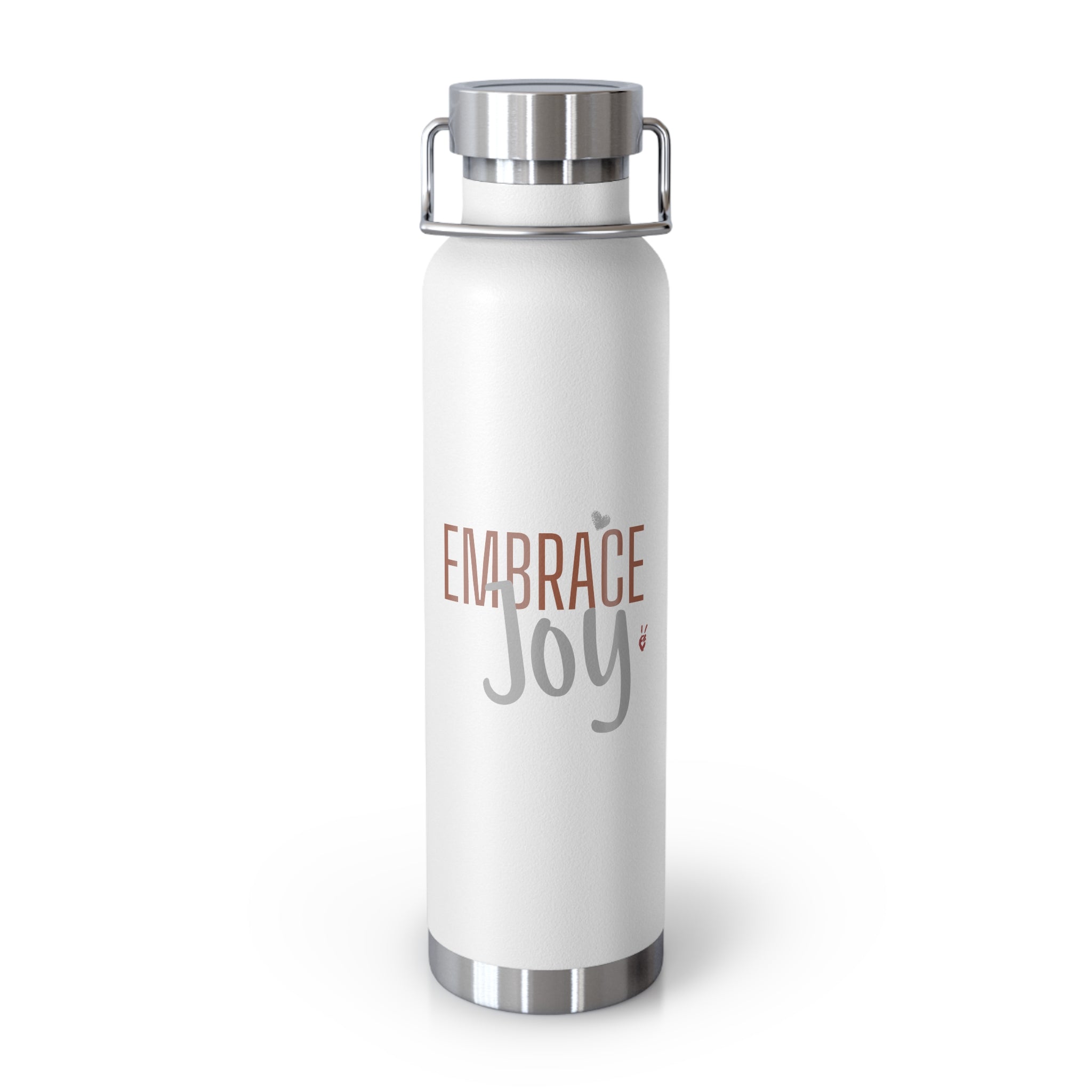 Embrace Joy Insulated 22oz Copper Water Bottle | Bella Strada Studio