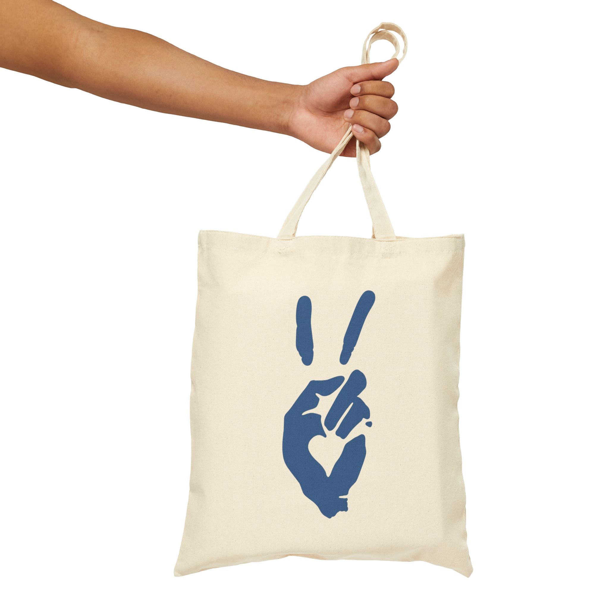 Peace+Love Eco-Friendly Canvas Tote Bag | Bella Strada Studio