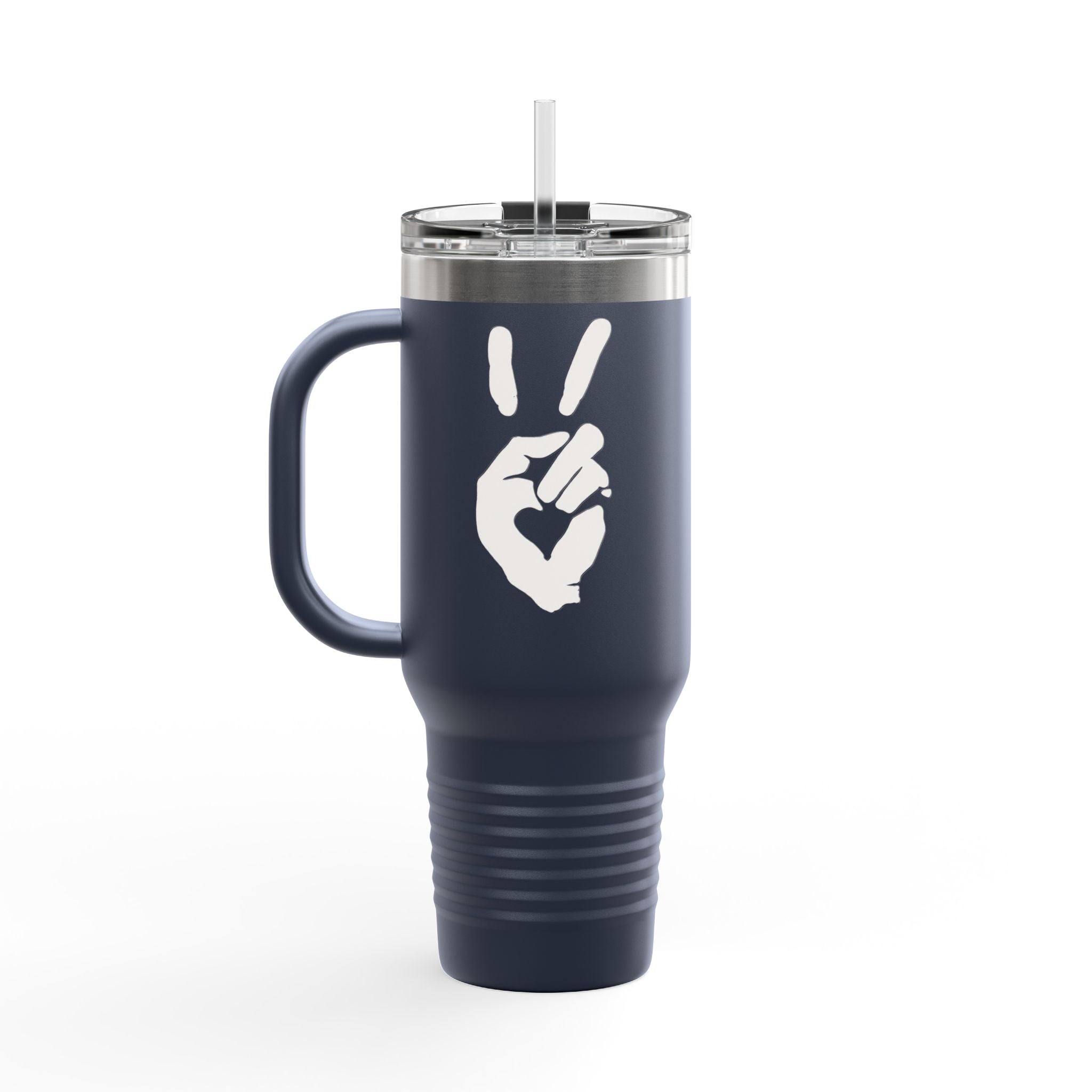 Peace + Love Signature 40oz Insulated Travel Mug | Bella Strada Studio