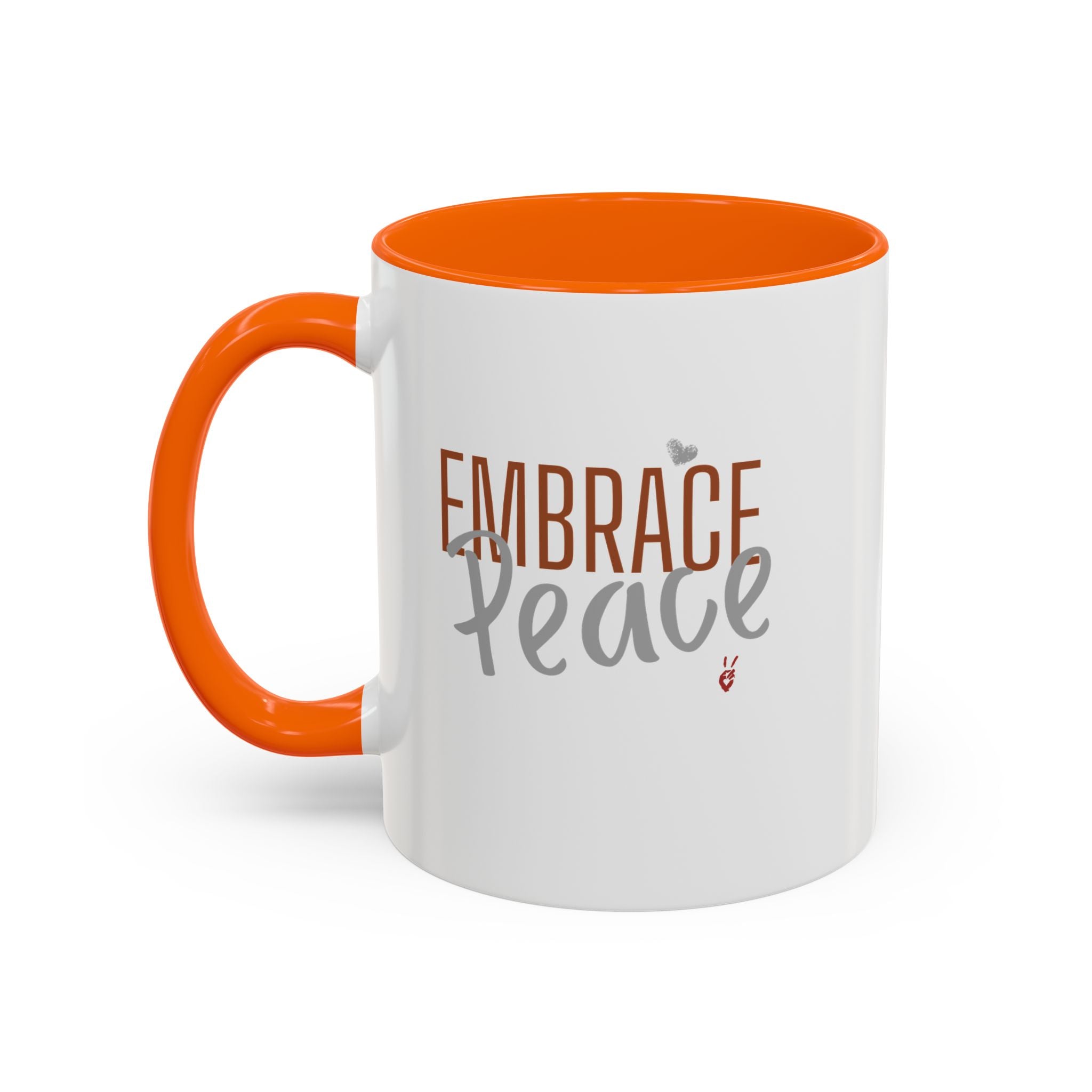 Embrace Peace Inspirational Coffee Mug | Bella Strada Studio