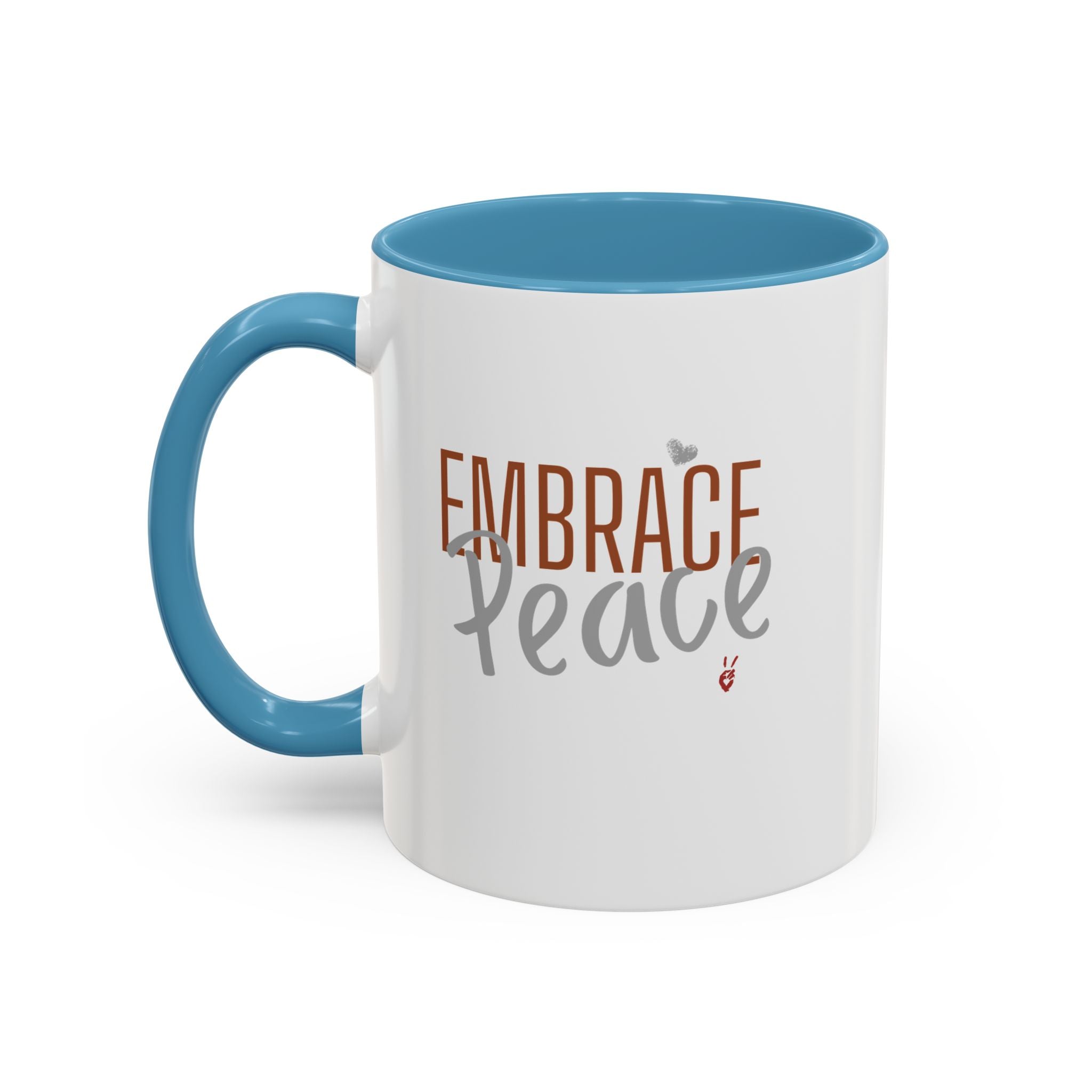 Embrace Peace Inspirational Coffee Mug | Bella Strada Studio