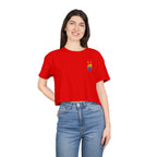 Peace+Love Pride Rainbow Women's Crop Tee | Bella Strada Studio