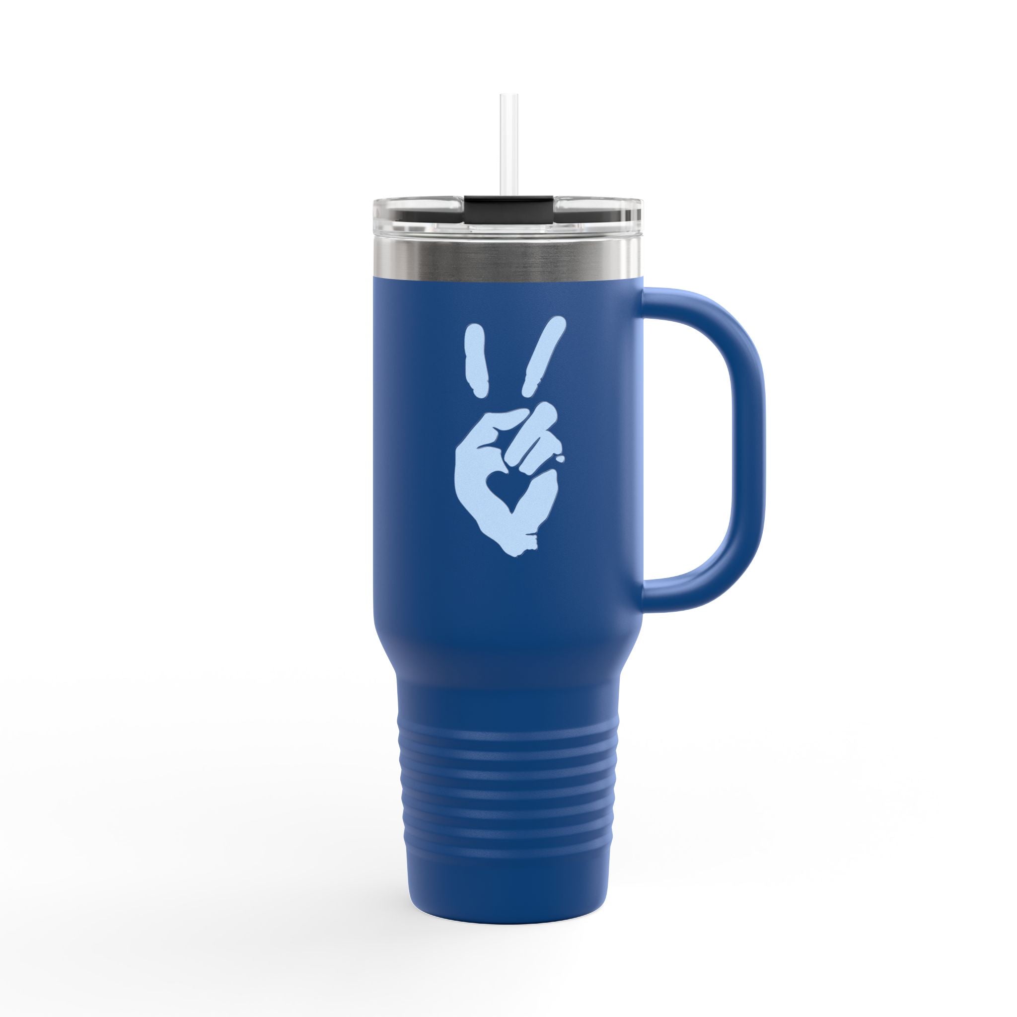 Peace + Love Signature 40oz Insulated Travel Mug | Bella Strada Studio