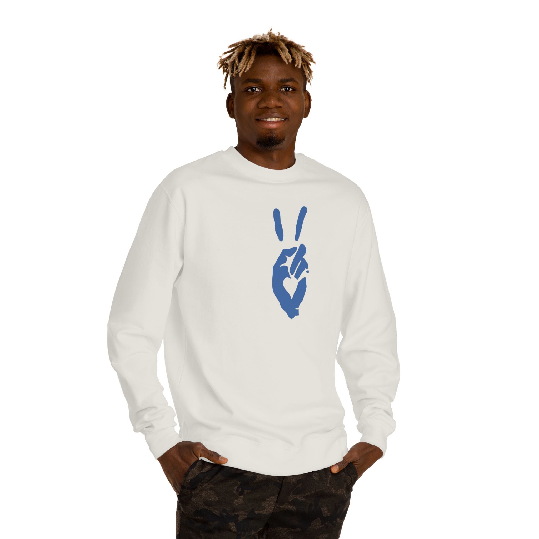 Peace+Love Signature Graphic Crewneck Sweatshirt | Bella Strada Studio