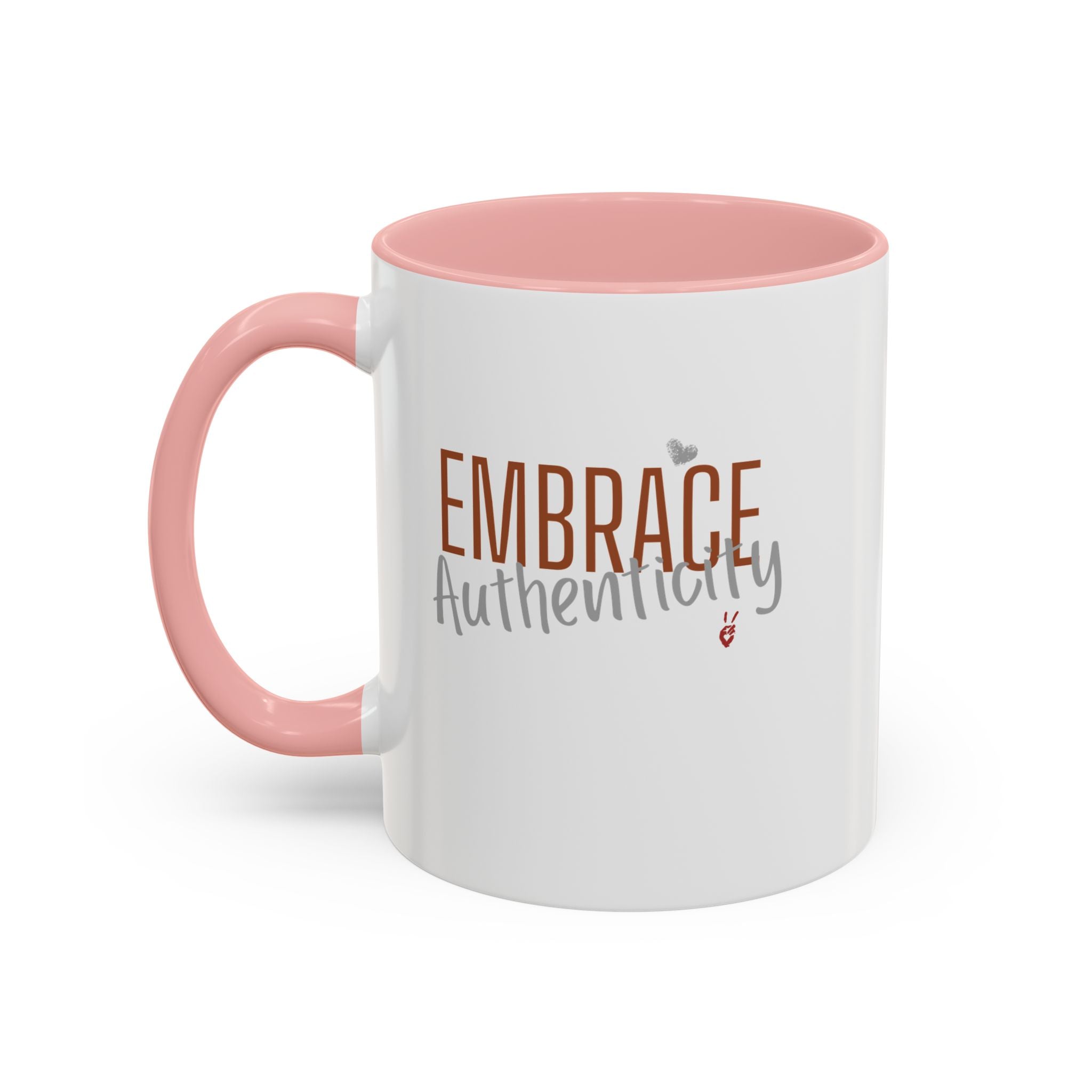Embrace Authenticity Inspirational Coffee Mug | Bella Strada Studio