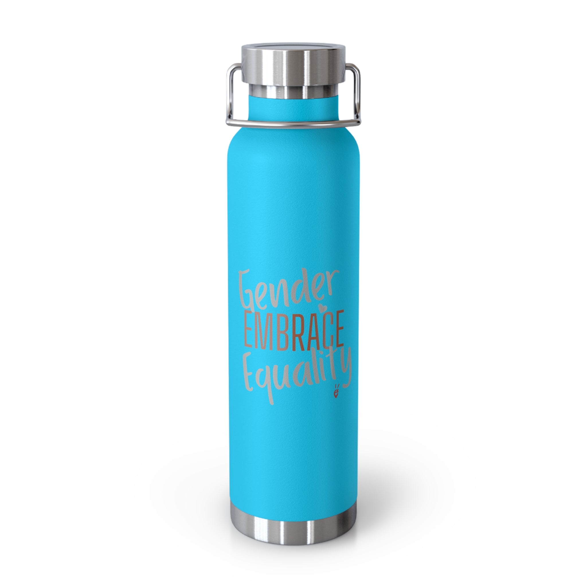 Embrace Gender Equality Insulated 22oz Copper Water Bottle | Bella Strada Studio