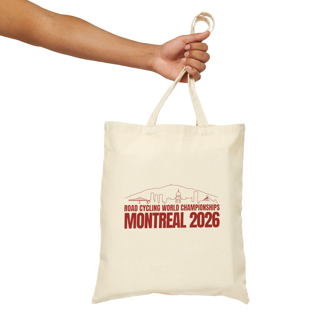 2026 Montreal World Cycling Championships Eco-Friendly Canvas Tote Bag | Bella Strada Studio