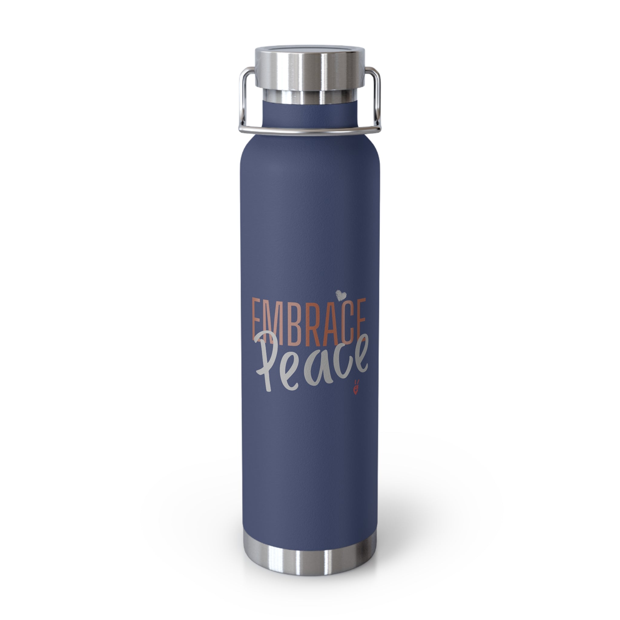 Embrace Peace Insulated 22oz Copper Water Bottle | Bella Strada Studio